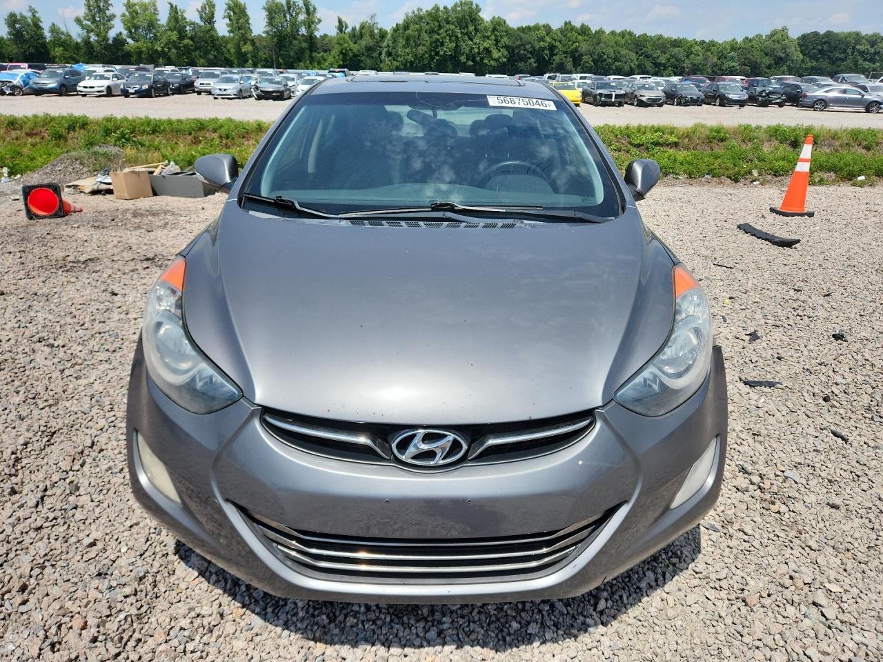 2011 Hyundai Elantra Limited Gray vin: 5NPDH4AE2BH055292