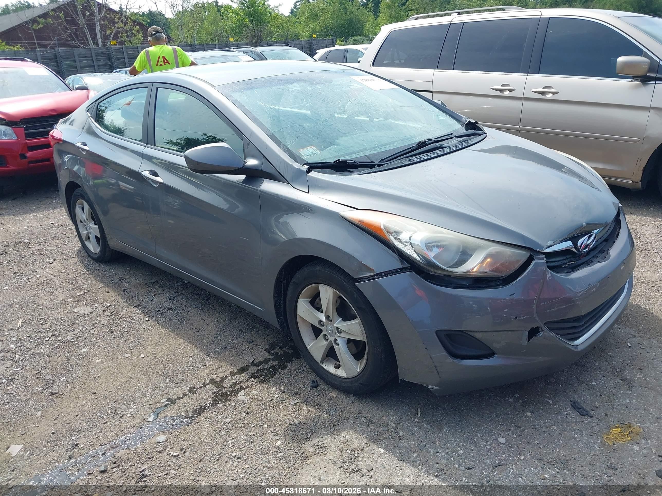 2011 Hyundai Elantra Gls Серый vin: 5NPDH4AE2BH060265
