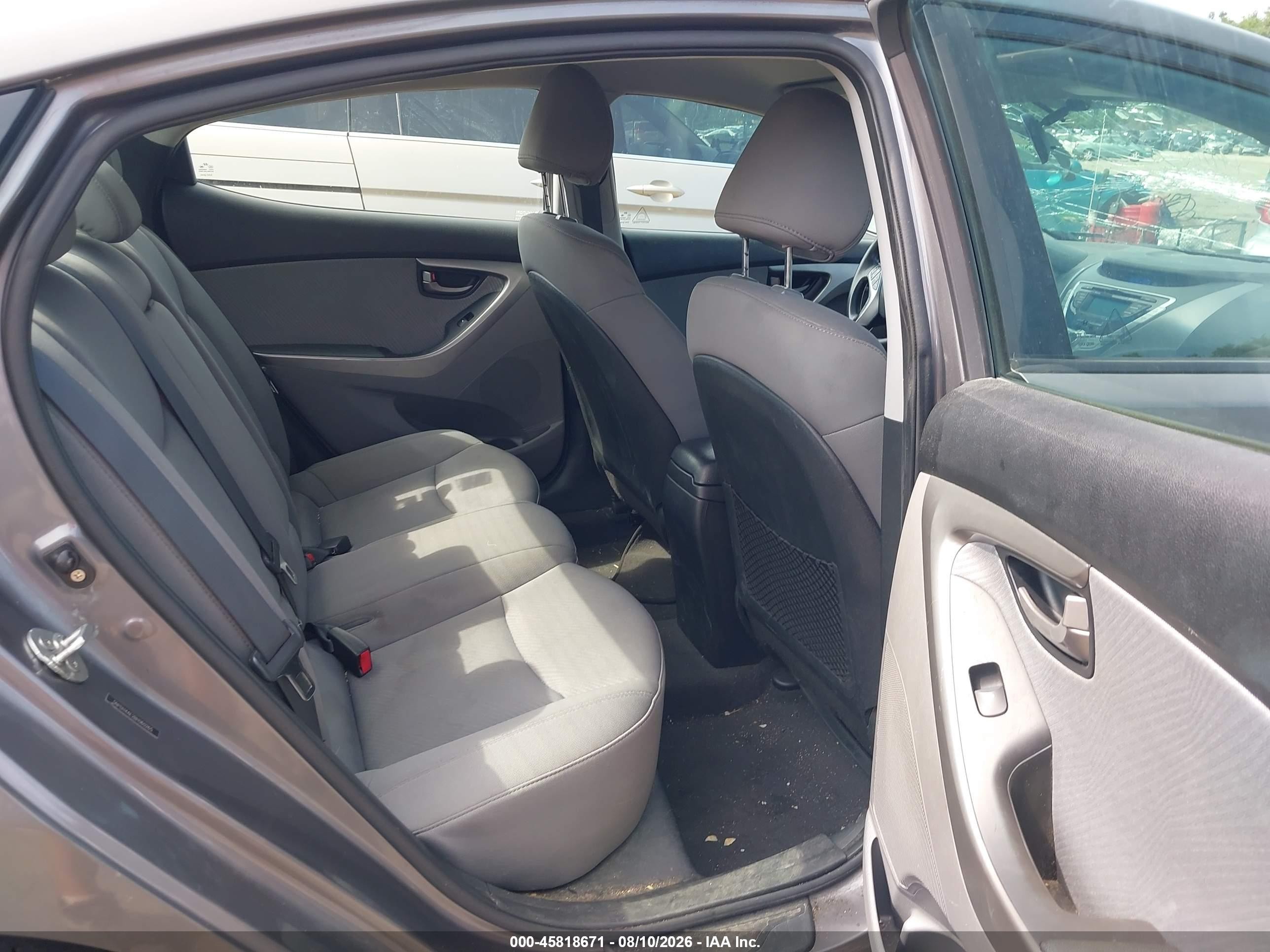 2011 Hyundai Elantra Gls Gray vin: 5NPDH4AE2BH060265