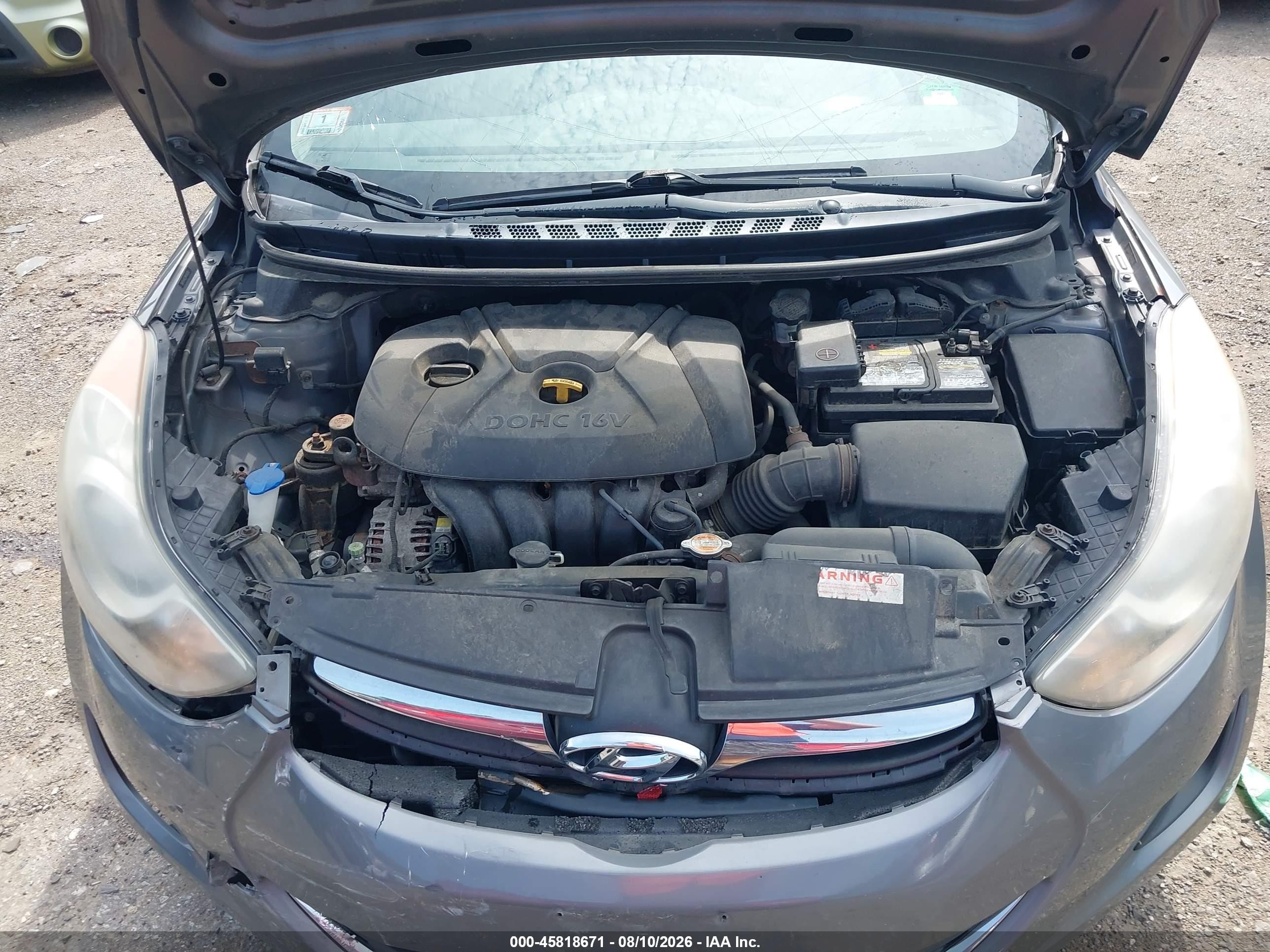 2011 Hyundai Elantra Gls Gray vin: 5NPDH4AE2BH060265