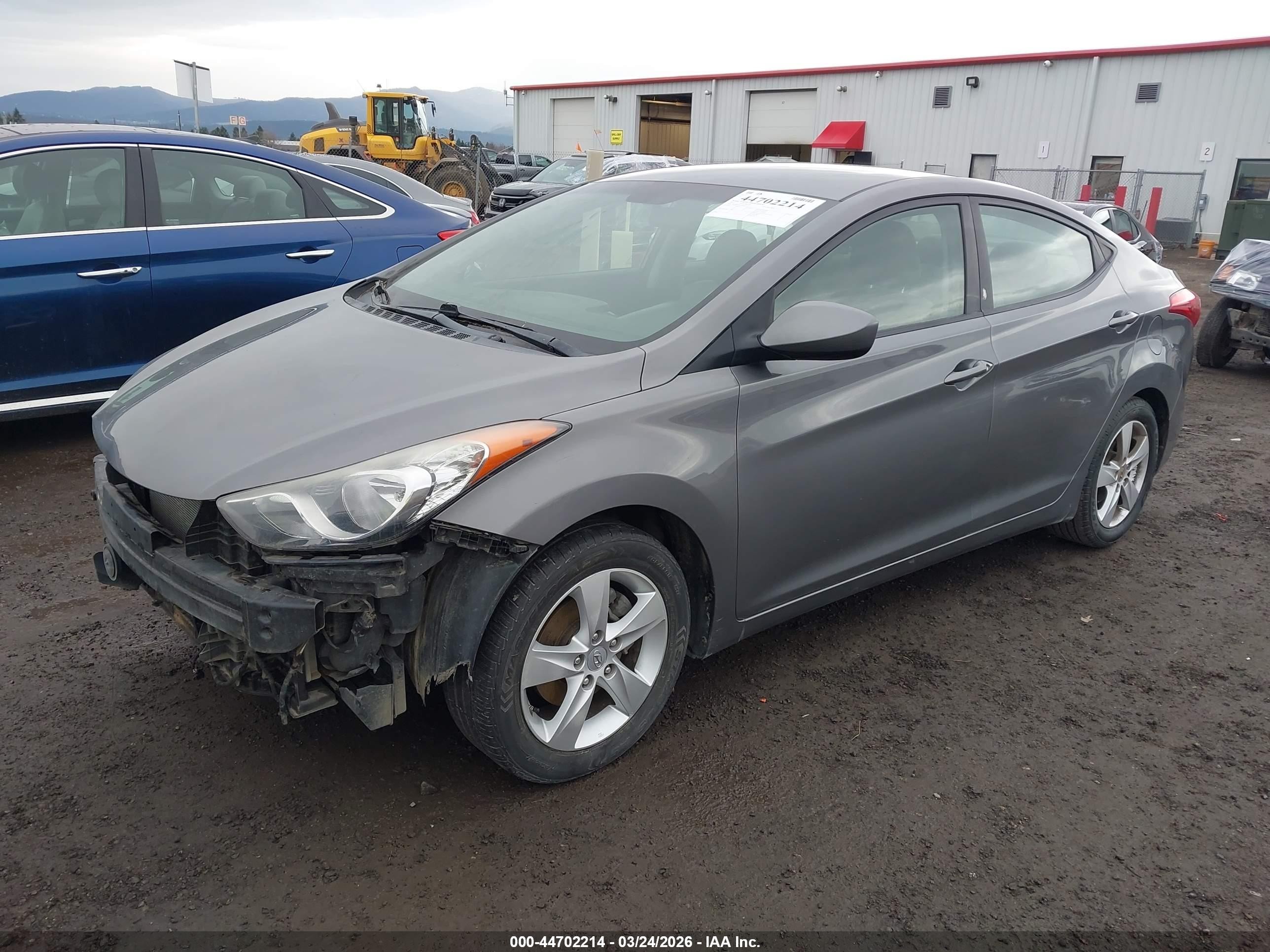 2011 Hyundai Elantra Gls Gray vin: 5NPDH4AE2BH061335