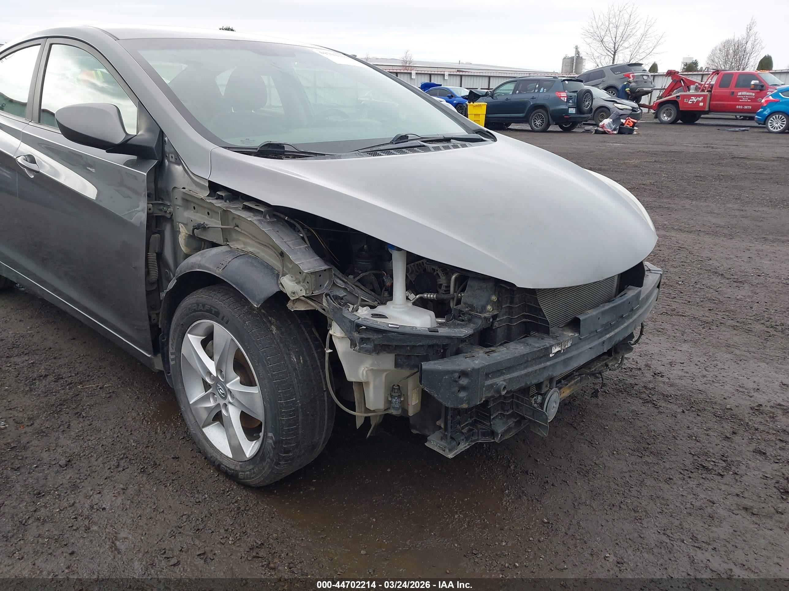 2011 Hyundai Elantra Gls Gray vin: 5NPDH4AE2BH061335