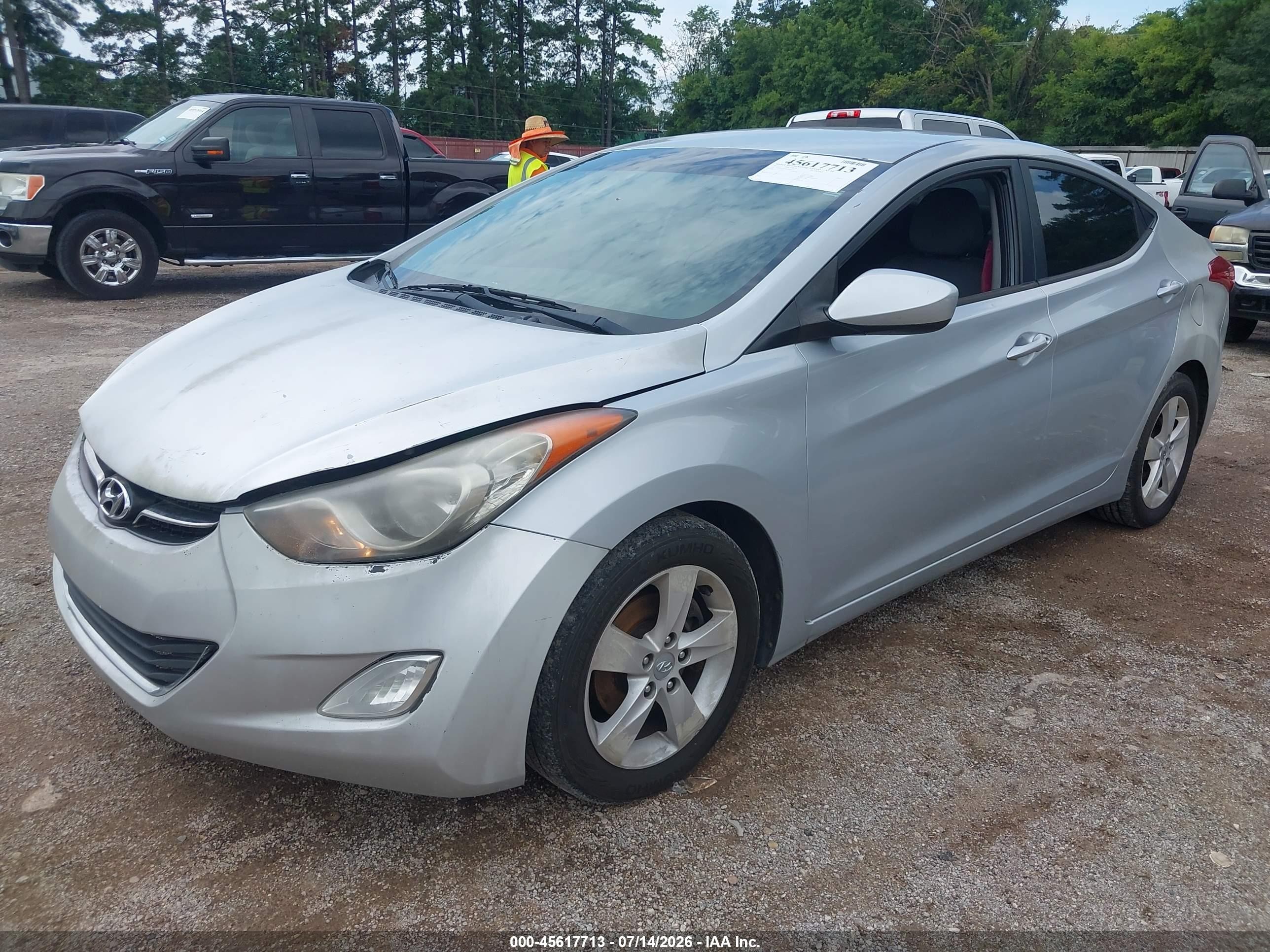 2012 Hyundai Elantra Gls Silver vin: 5NPDH4AE2CH065614