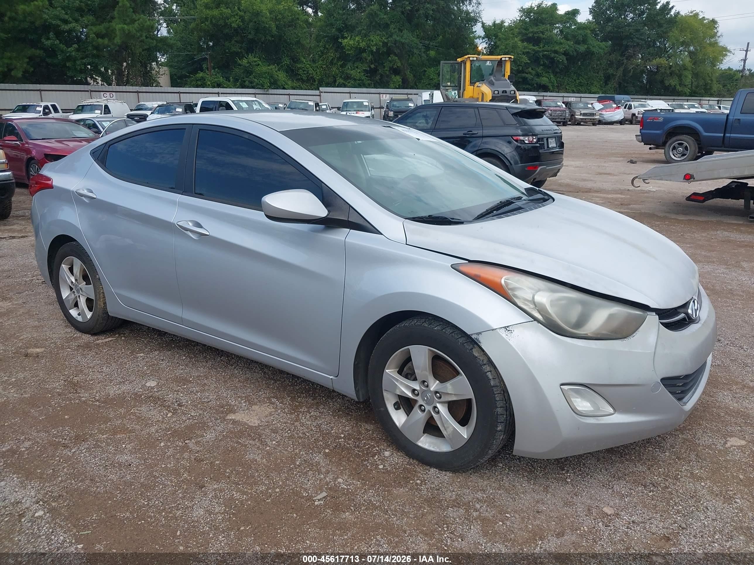 2012 Hyundai Elantra Gls Silver vin: 5NPDH4AE2CH065614