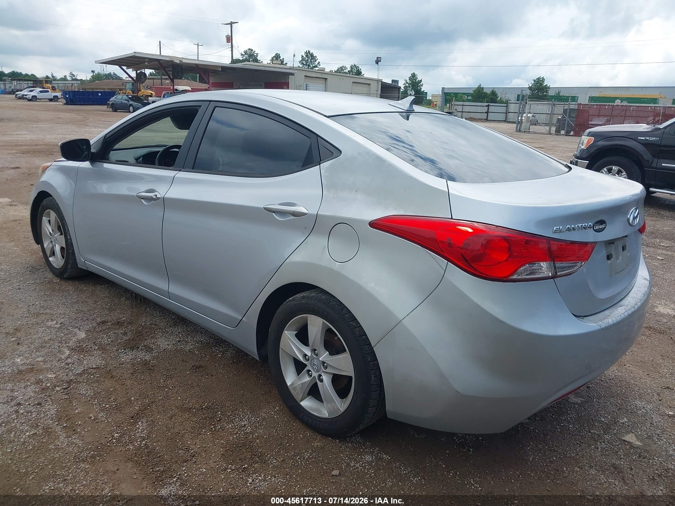 2012 Hyundai Elantra Gls Silver vin: 5NPDH4AE2CH065614