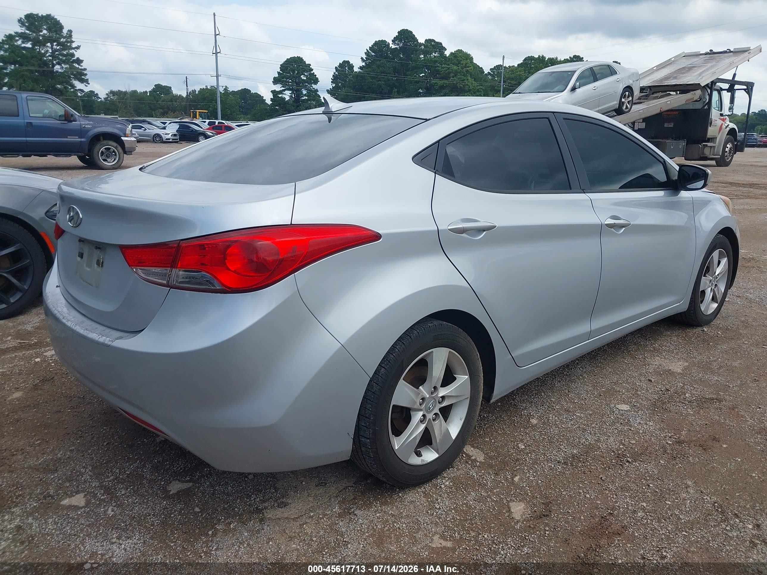 2012 Hyundai Elantra Gls Silver vin: 5NPDH4AE2CH065614