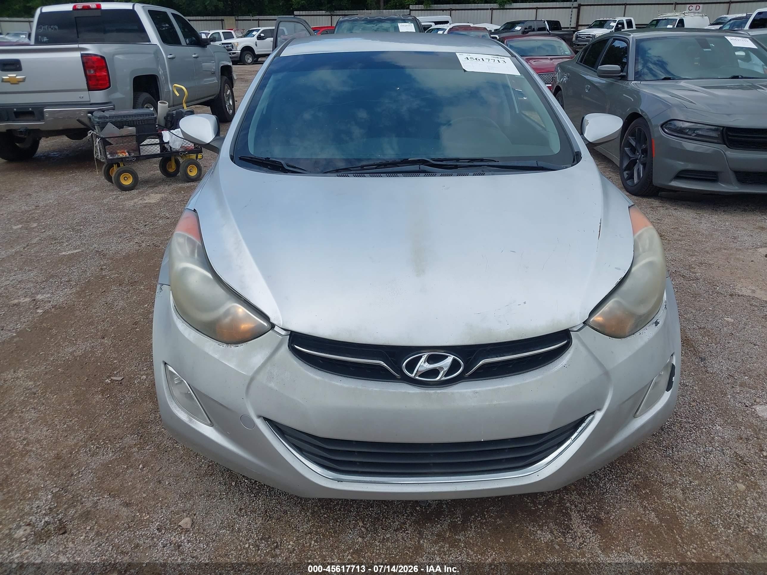 2012 Hyundai Elantra Gls Silver vin: 5NPDH4AE2CH065614
