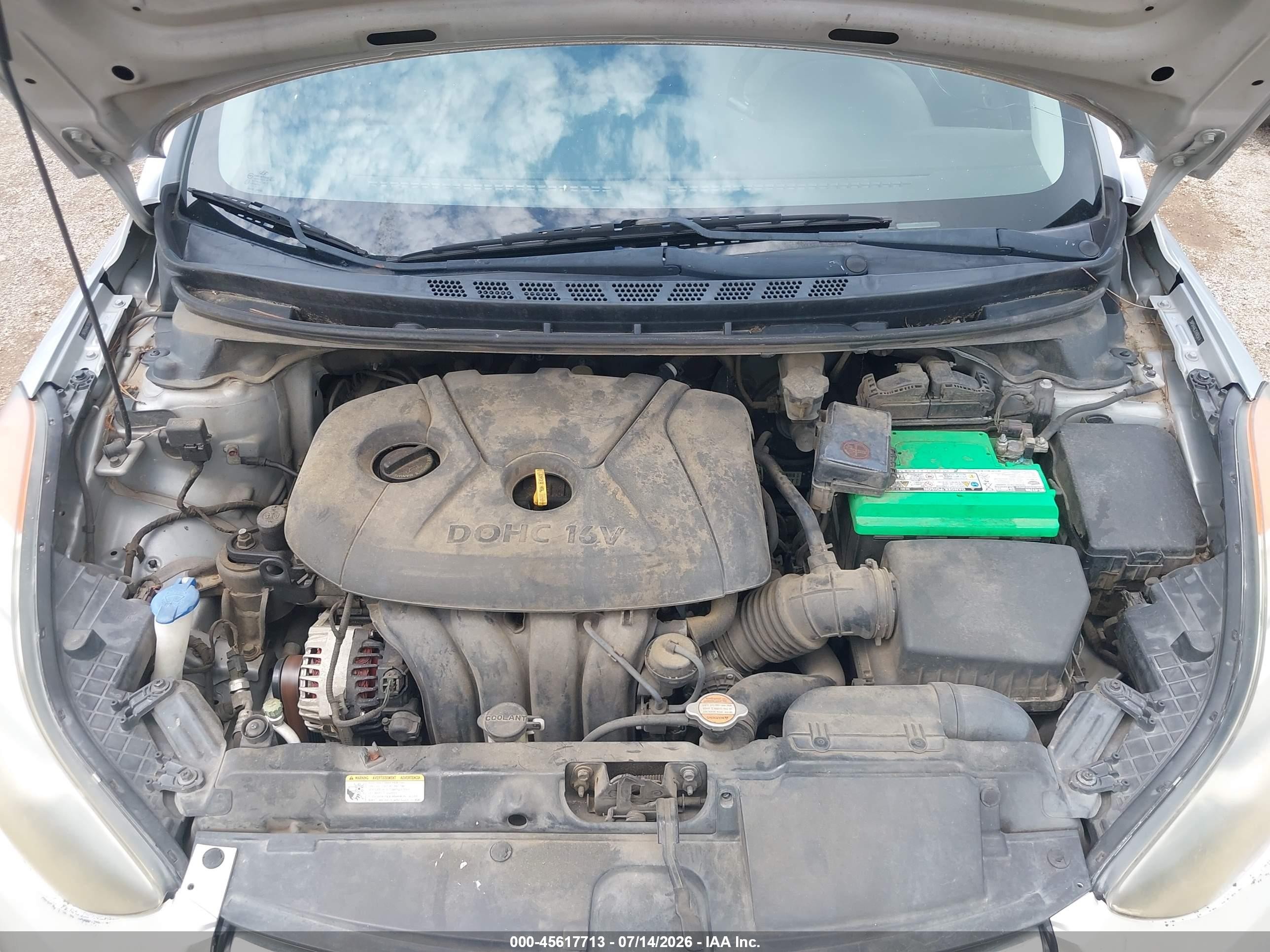 2012 Hyundai Elantra Gls Silver vin: 5NPDH4AE2CH065614