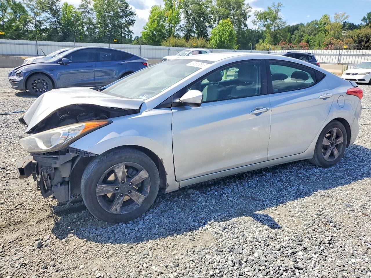 2012 Hyundai Elantra Gls Silver vin: 5NPDH4AE2CH077990
