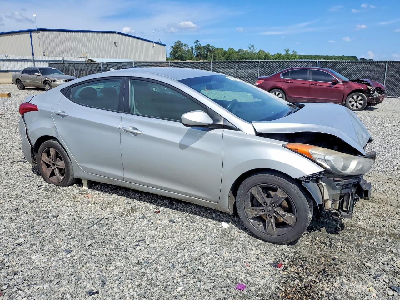 2012 Hyundai Elantra Gls Silver vin: 5NPDH4AE2CH077990