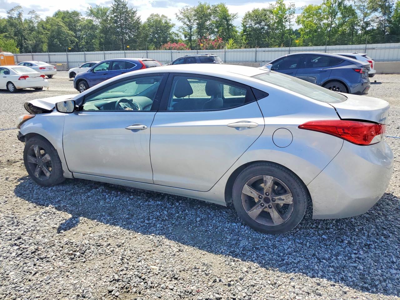 2012 Hyundai Elantra Gls Silver vin: 5NPDH4AE2CH077990