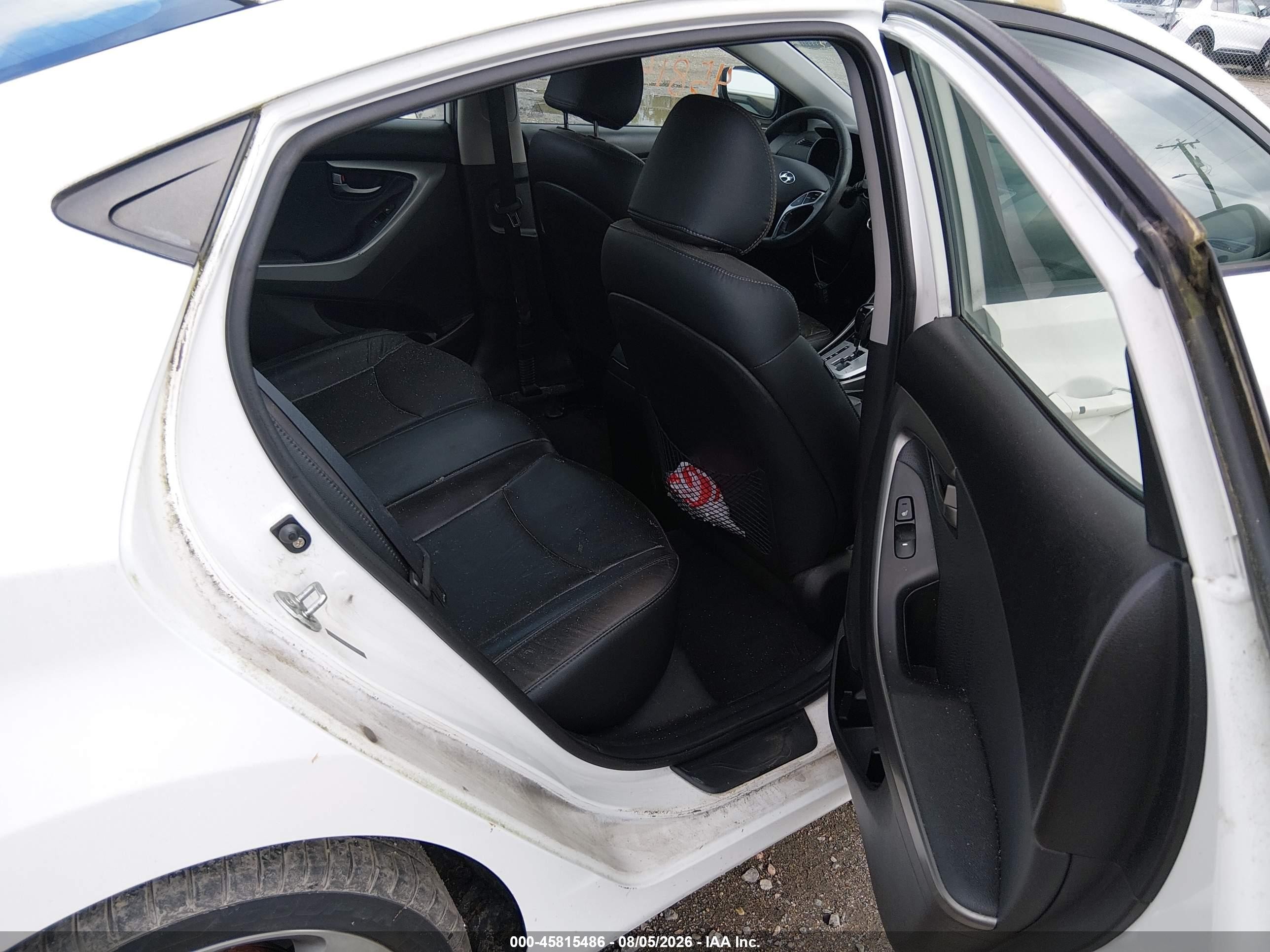 2012 Hyundai Elantra Limited White vin: 5NPDH4AE2CH090710