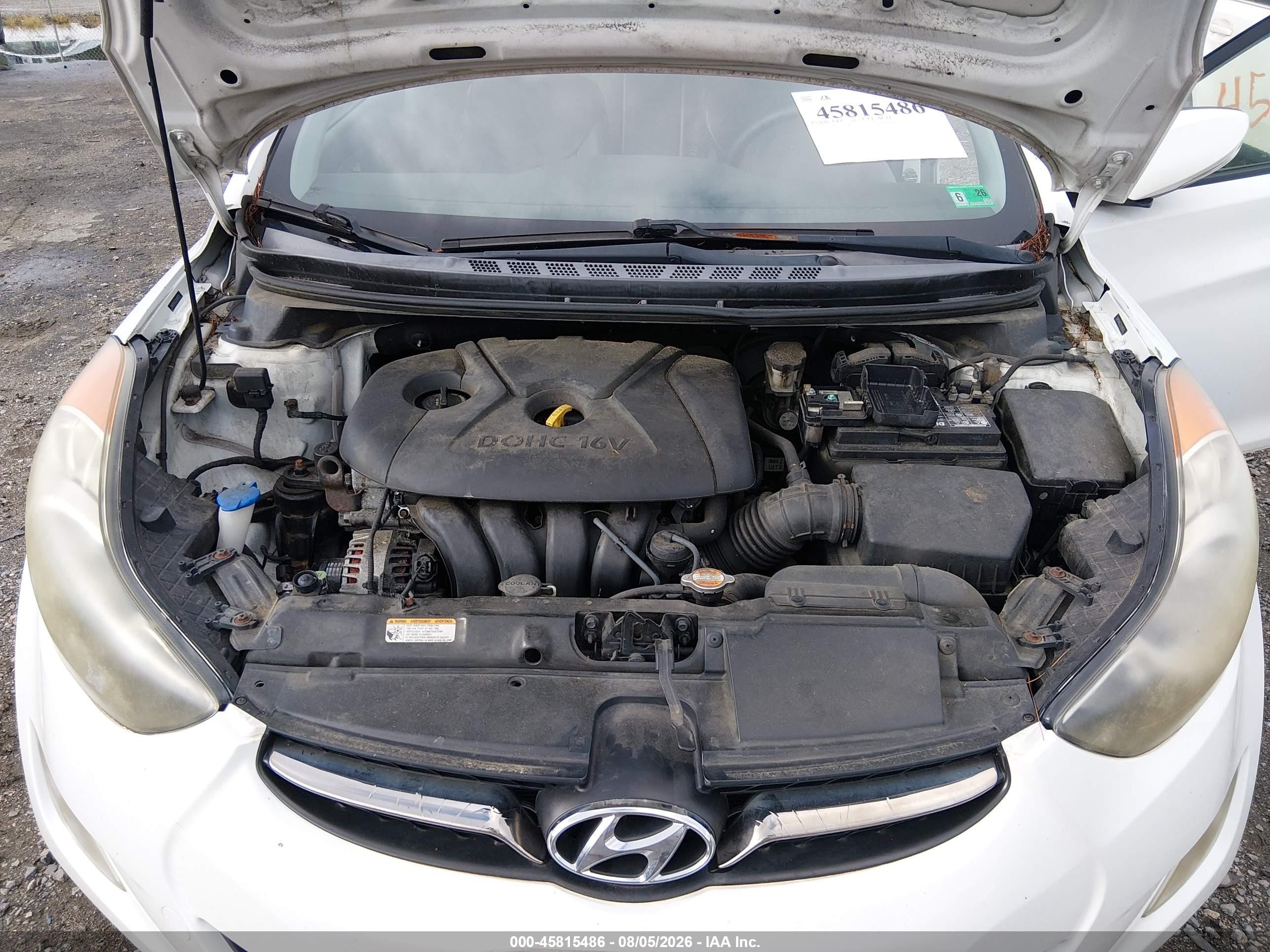 2012 Hyundai Elantra Limited White vin: 5NPDH4AE2CH090710
