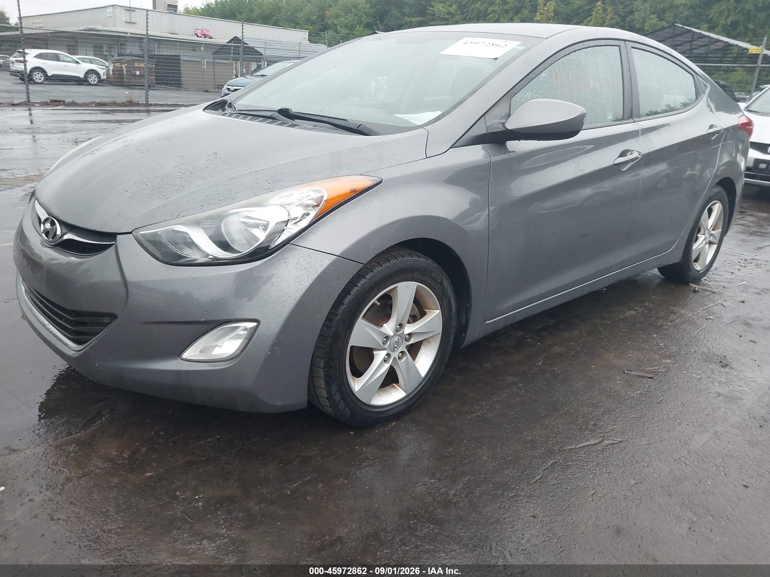2012 Hyundai Elantra Gls Серый vin: 5NPDH4AE2CH092957