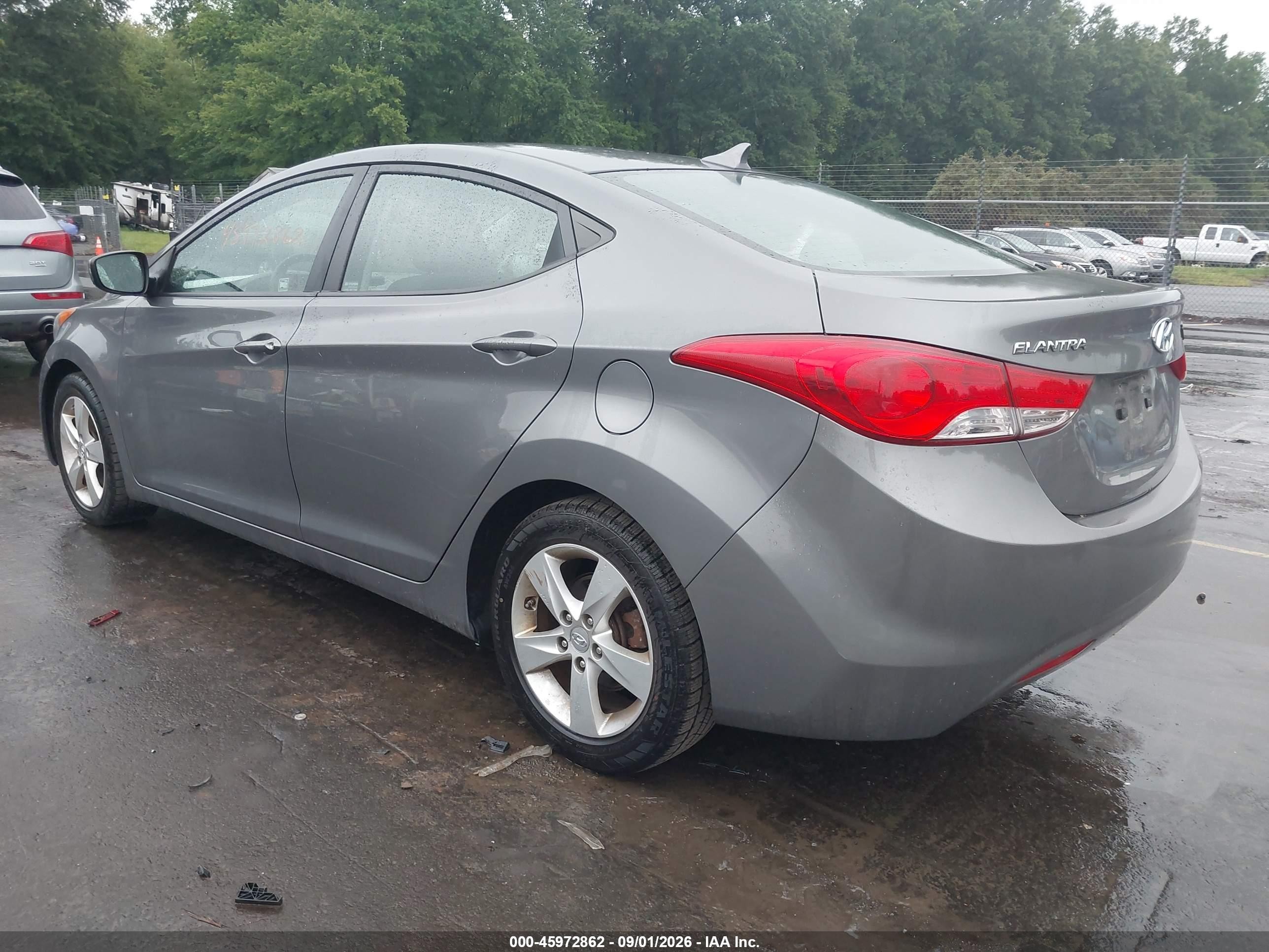 2012 Hyundai Elantra Gls Серый vin: 5NPDH4AE2CH092957