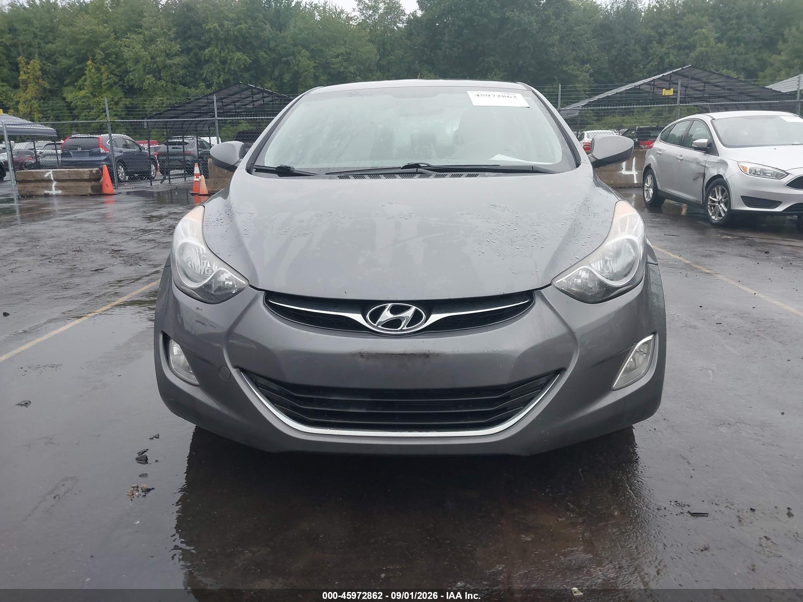 2012 Hyundai Elantra Gls Серый vin: 5NPDH4AE2CH092957
