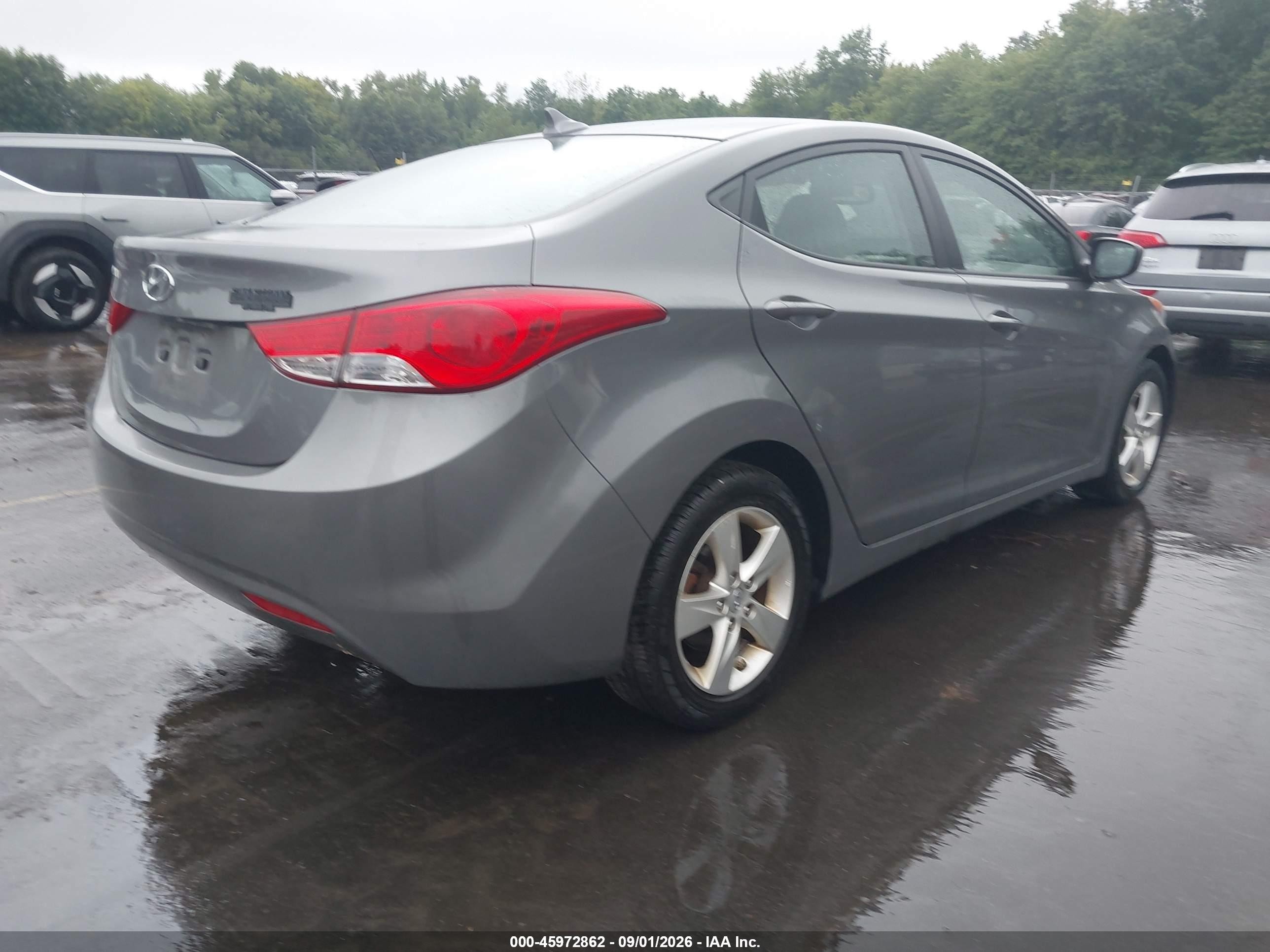 2012 Hyundai Elantra Gls Серый vin: 5NPDH4AE2CH092957