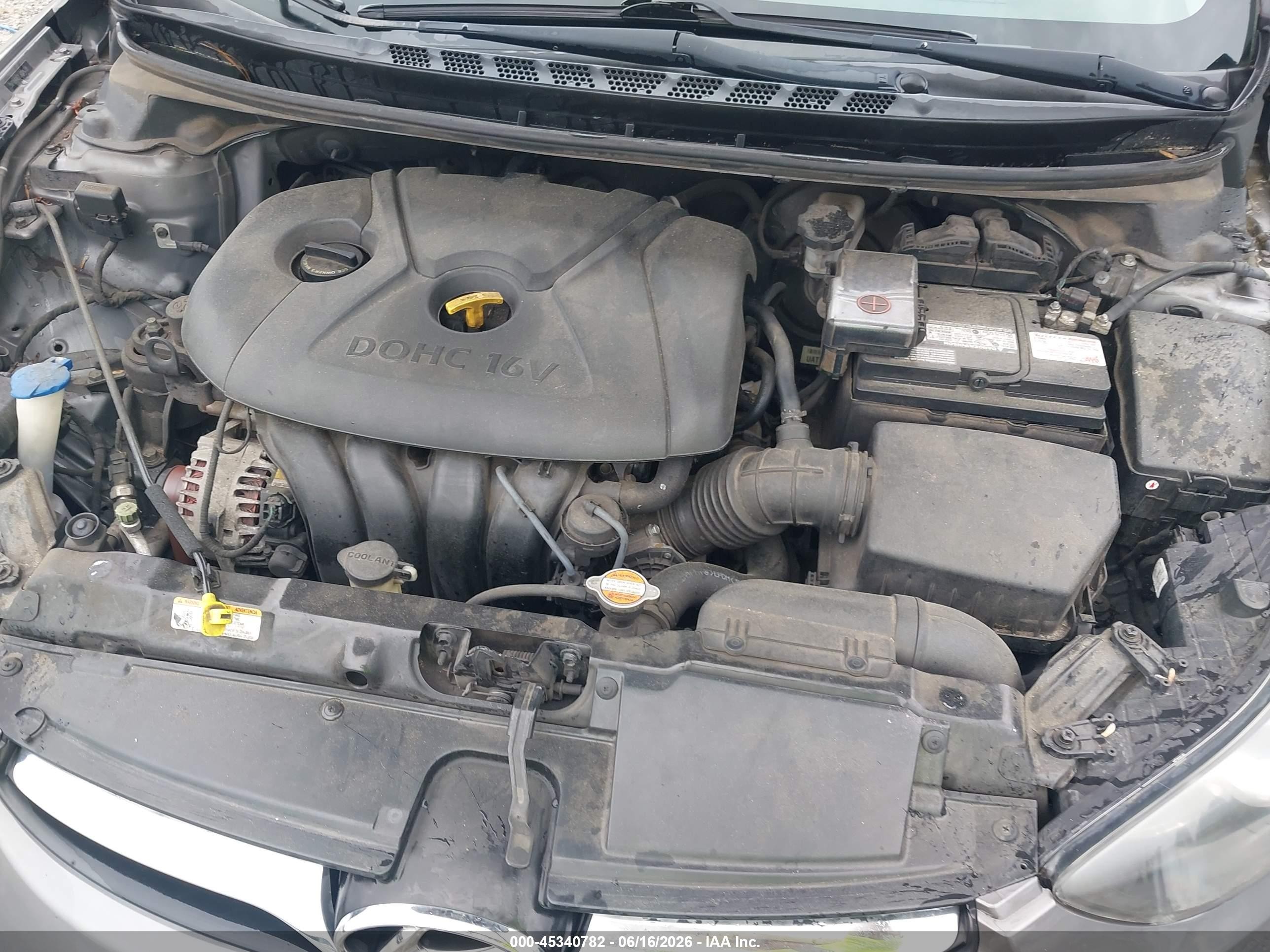 2012 Hyundai Elantra Gls Gray vin: 5NPDH4AE2CH094238