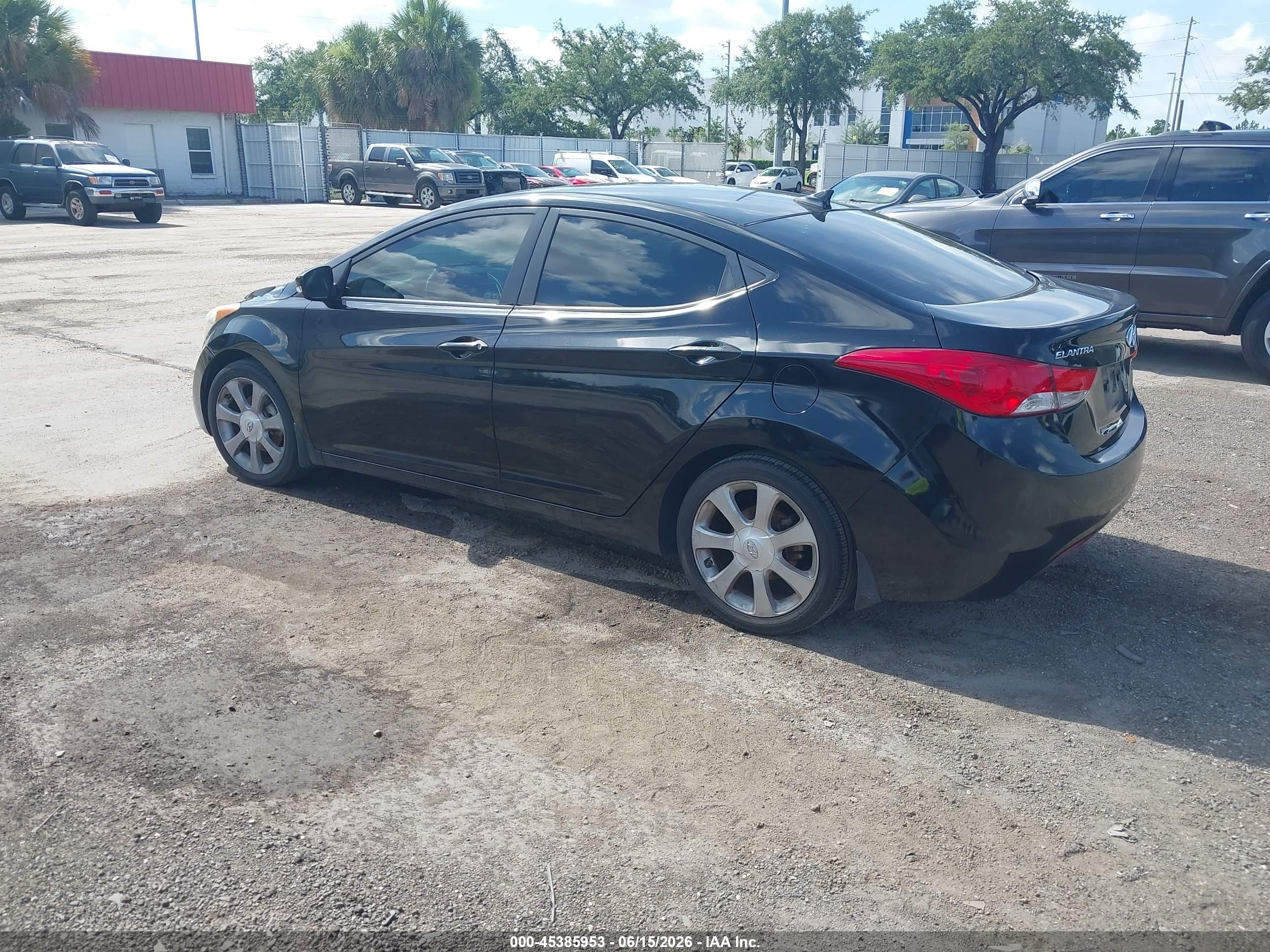 2012 Hyundai Elantra Limited Black vin: 5NPDH4AE2CH101950