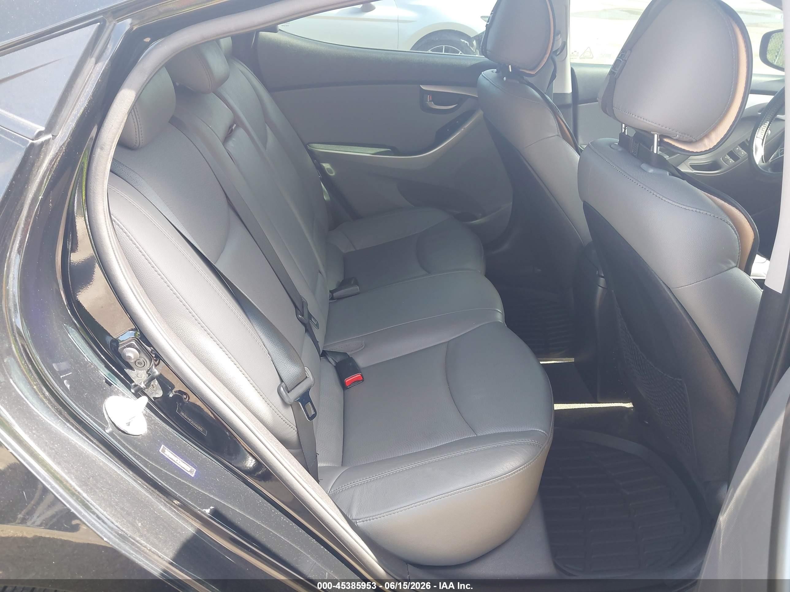 2012 Hyundai Elantra Limited Black vin: 5NPDH4AE2CH101950