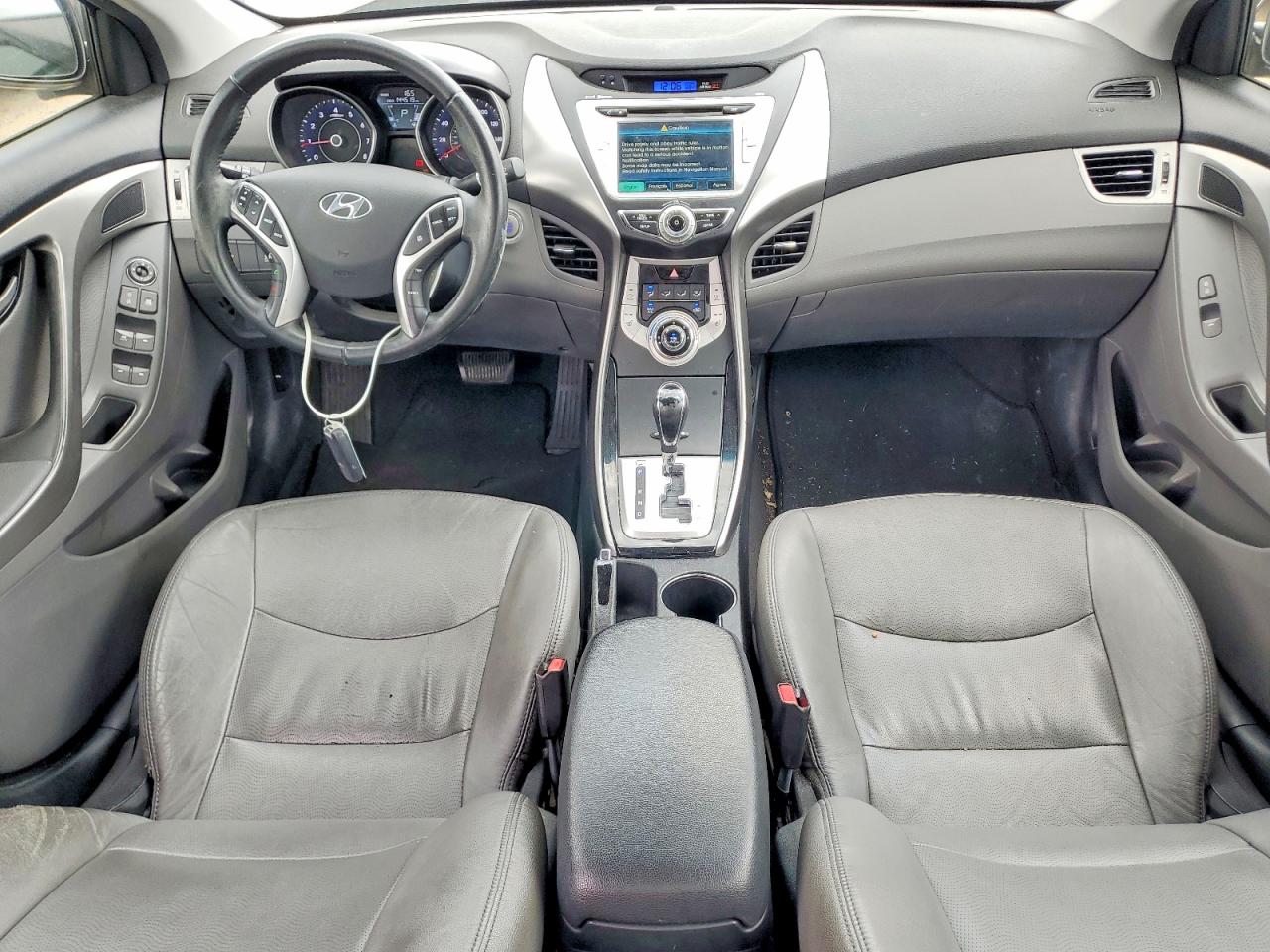 2012 Hyundai Elantra Limited Silver vin: 5NPDH4AE2CH110647