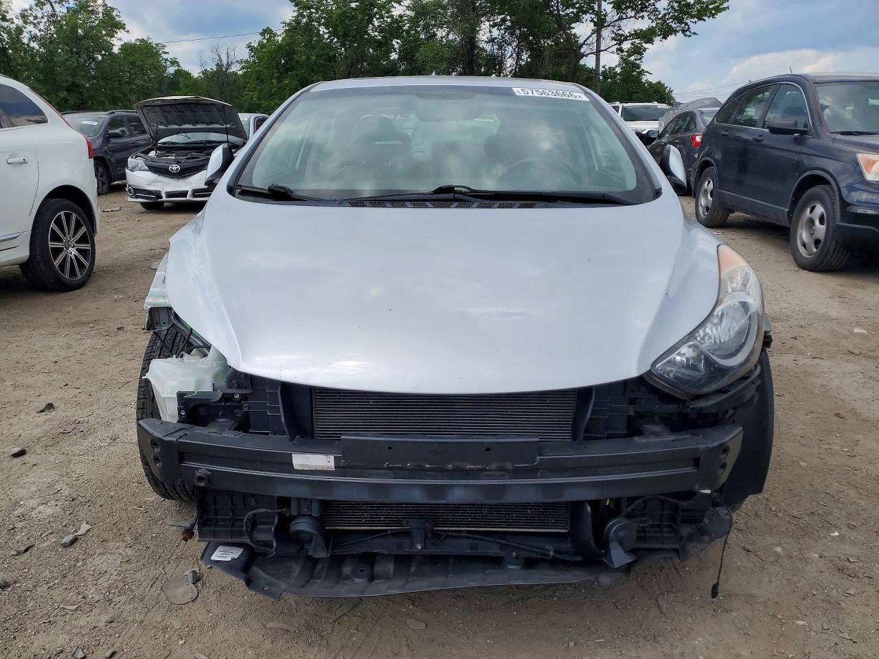 2012 Hyundai Elantra Limited Silver vin: 5NPDH4AE2CH110647