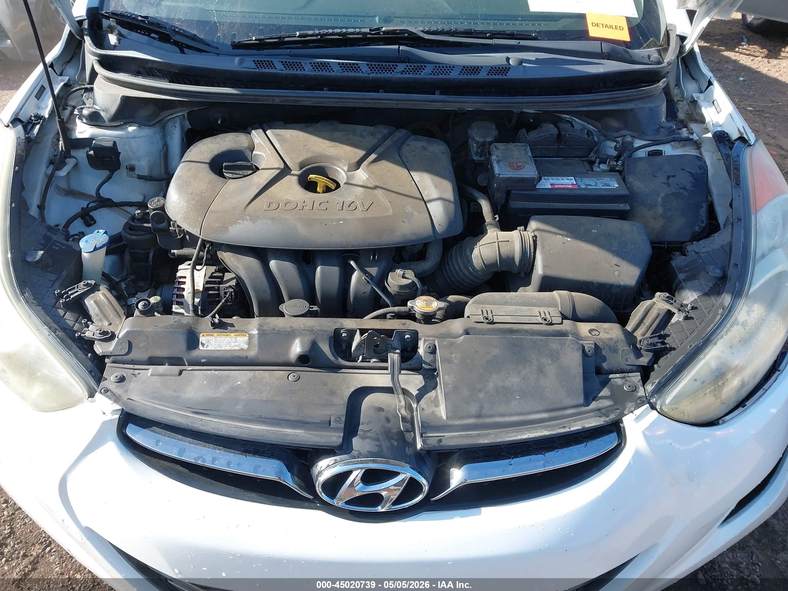2012 Hyundai Elantra Limited White vin: 5NPDH4AE2CH118246