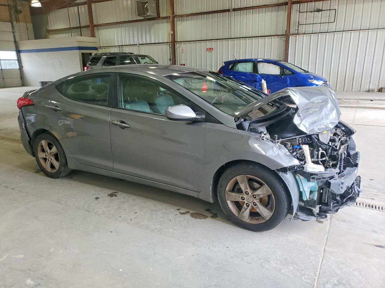 2012 Hyundai Elantra Gls Серый vin: 5NPDH4AE2CH118392