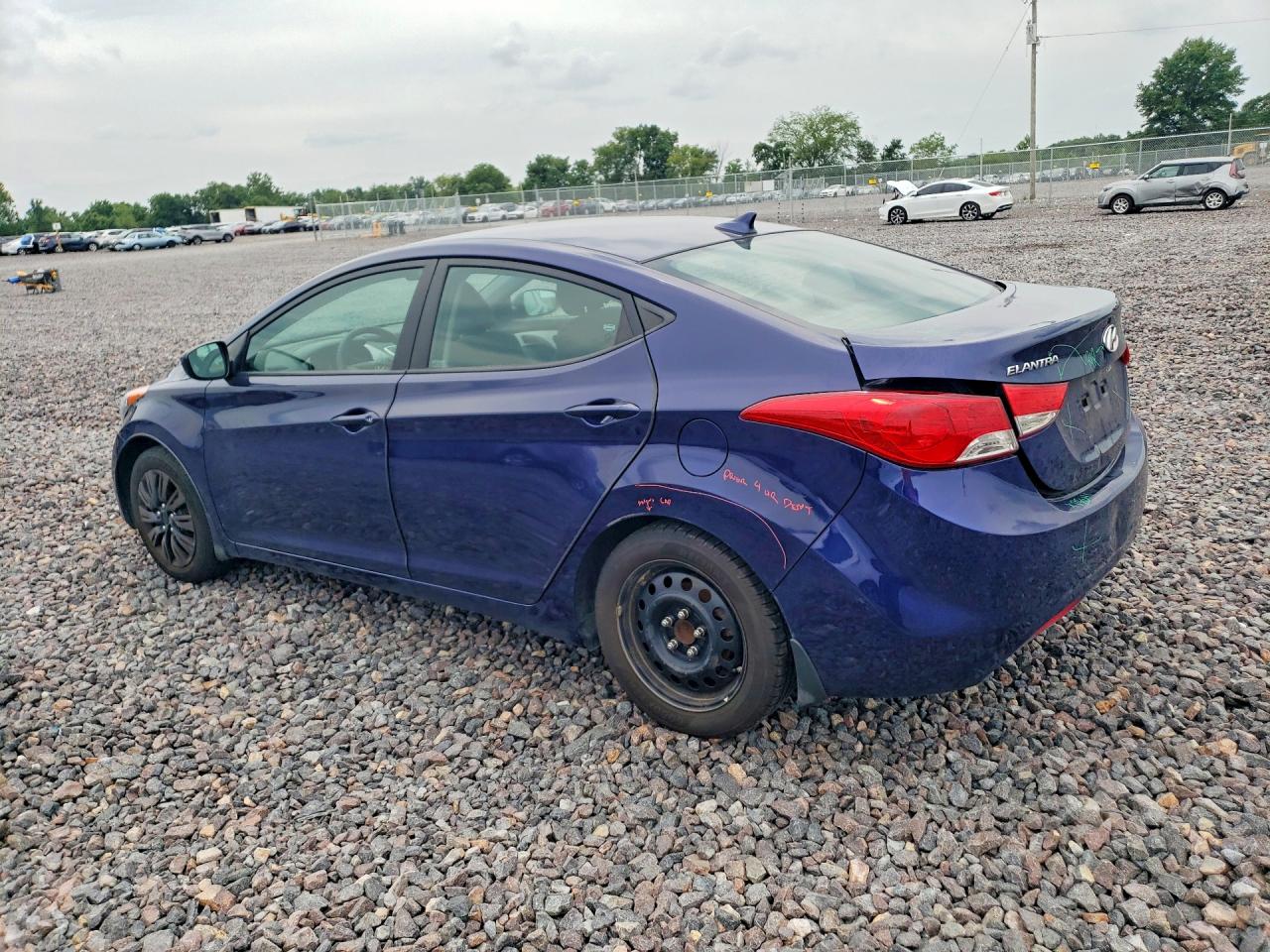 2012 Hyundai Elantra Gls Blue vin: 5NPDH4AE2CH119798