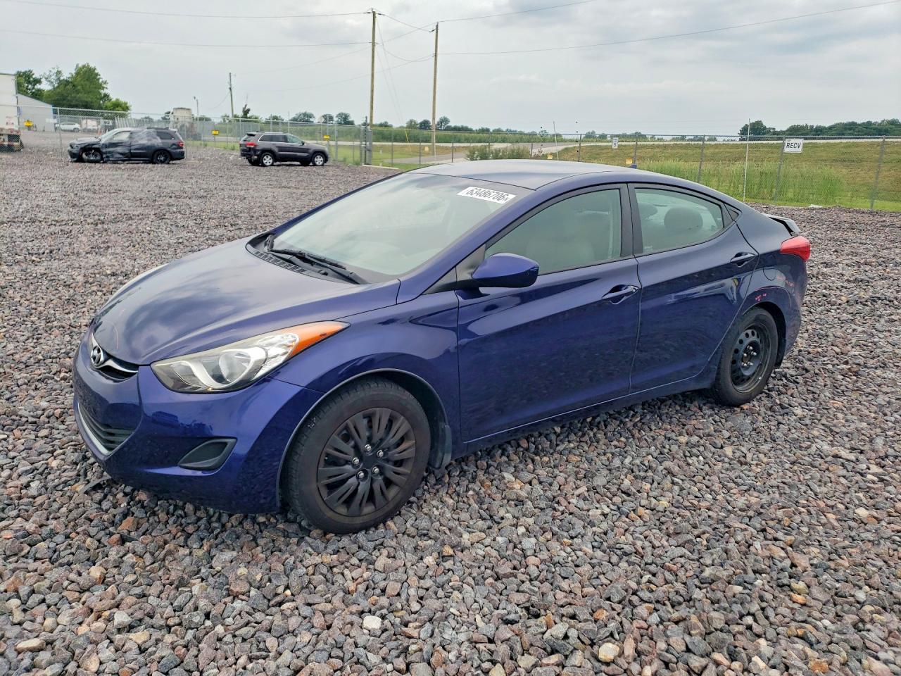 2012 Hyundai Elantra Gls Blue vin: 5NPDH4AE2CH119798