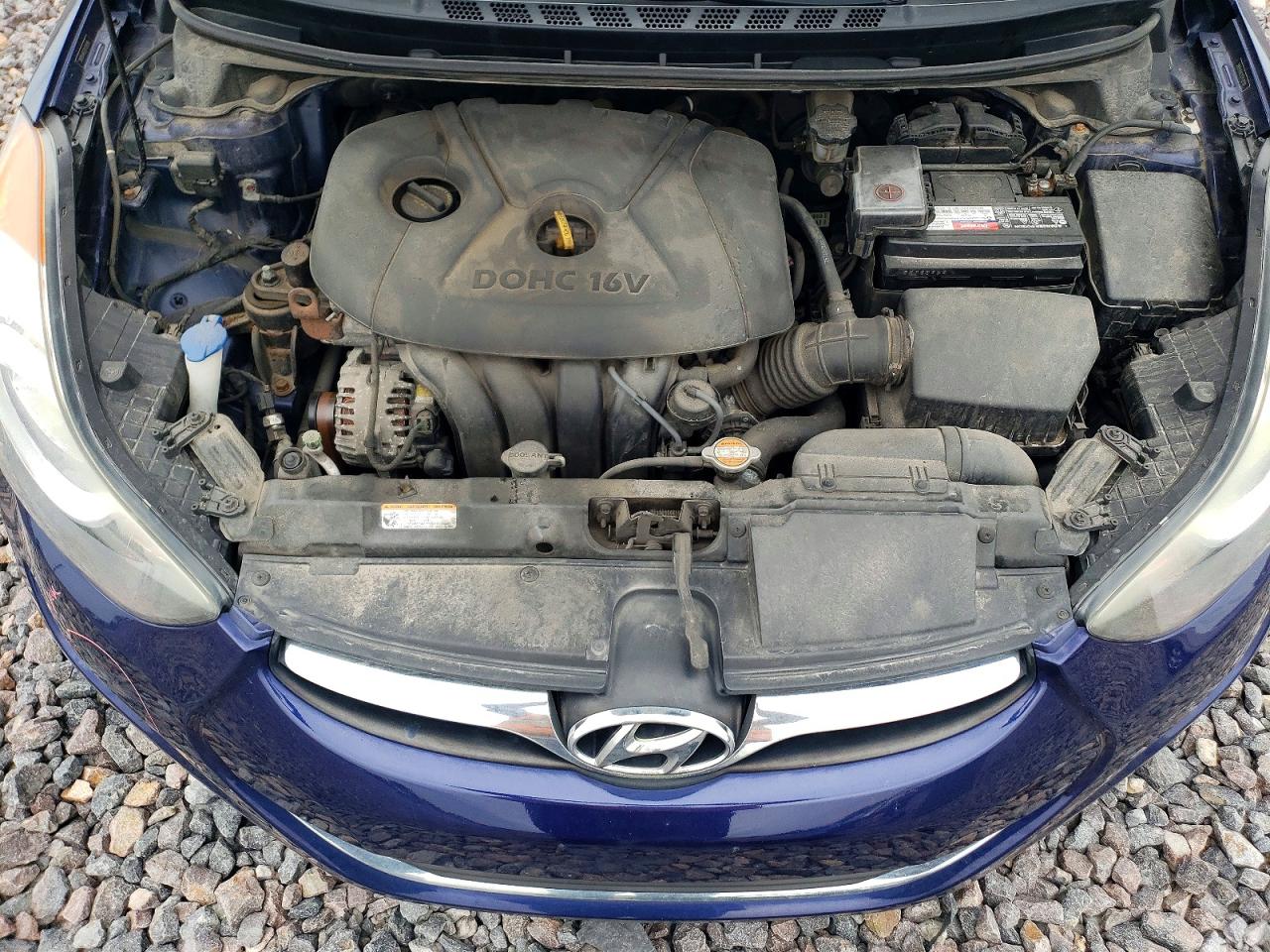 2012 Hyundai Elantra Gls Blue vin: 5NPDH4AE2CH119798