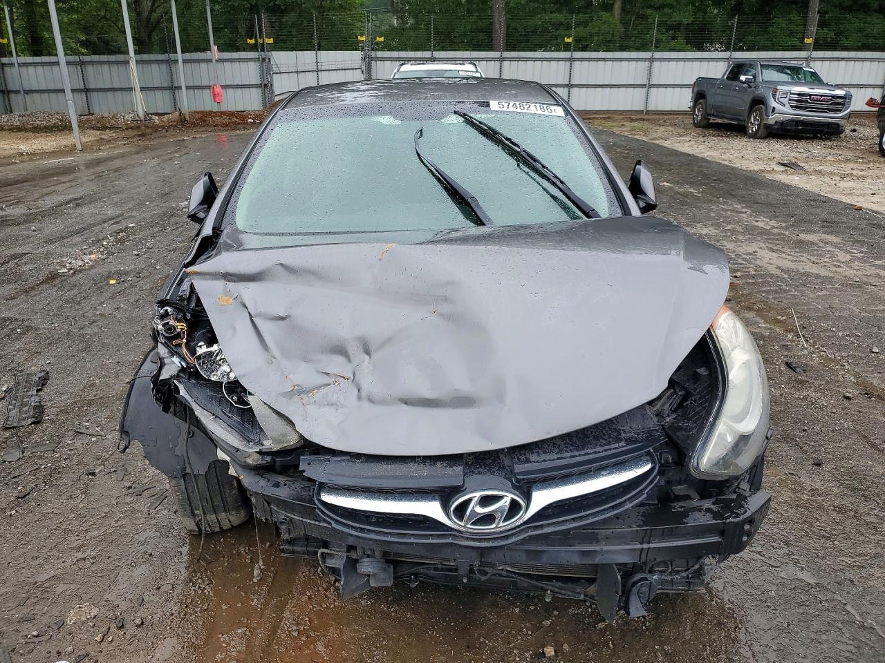 2012 Hyundai Elantra Gls Gray vin: 5NPDH4AE2CH136410