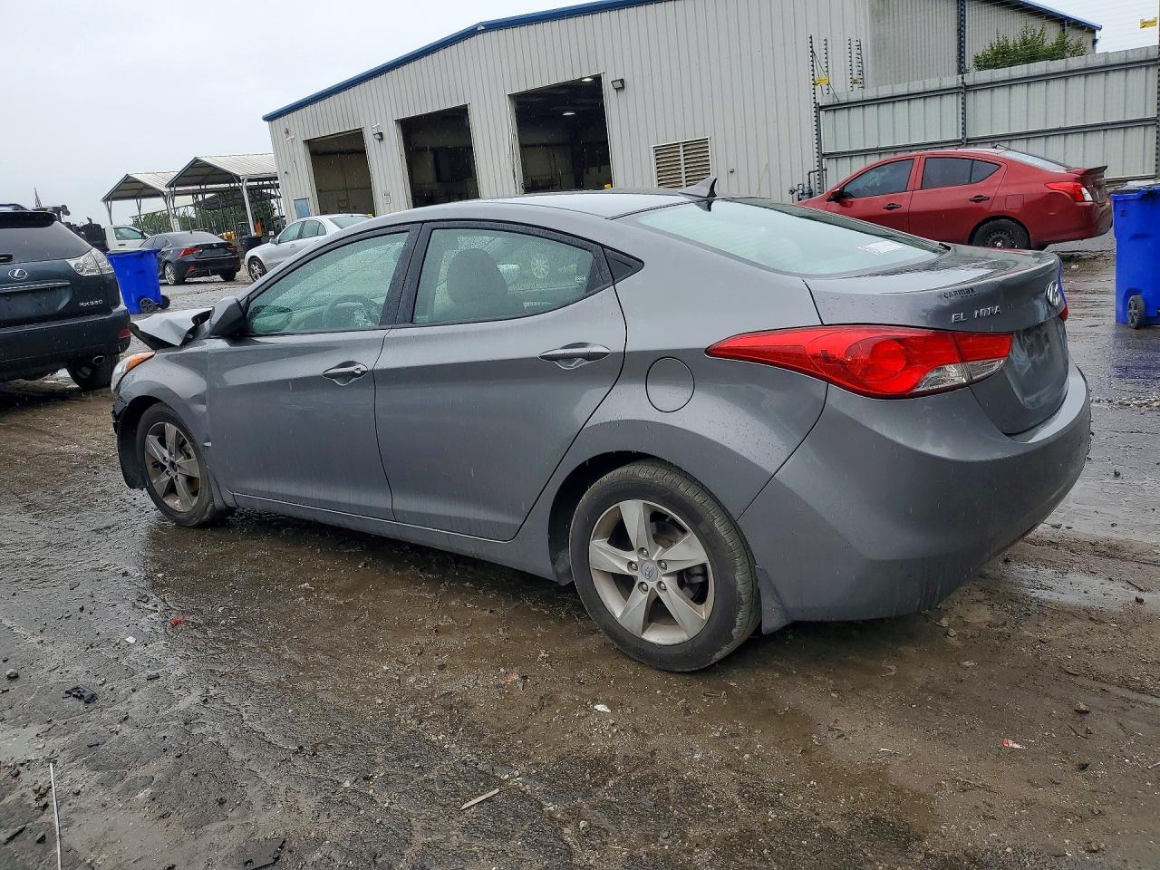 2012 Hyundai Elantra Gls Gray vin: 5NPDH4AE2CH136410