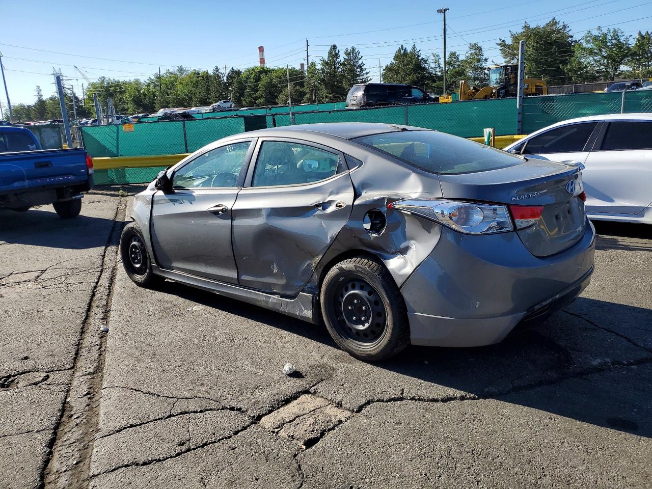 2012 Hyundai Elantra Gls Gray vin: 5NPDH4AE2CH137511