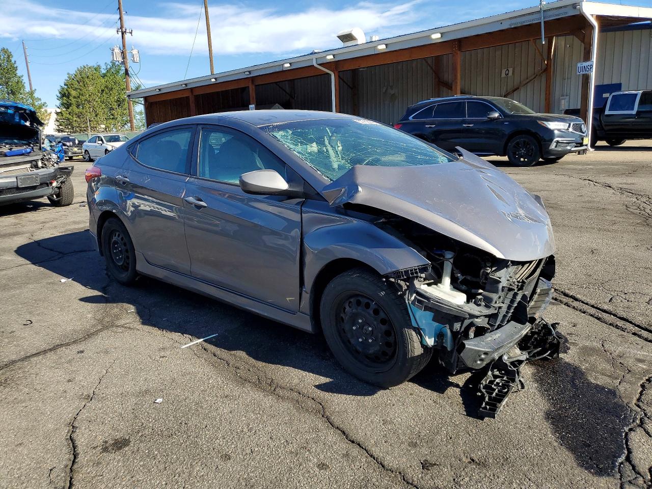 2012 Hyundai Elantra Gls Gray vin: 5NPDH4AE2CH137511