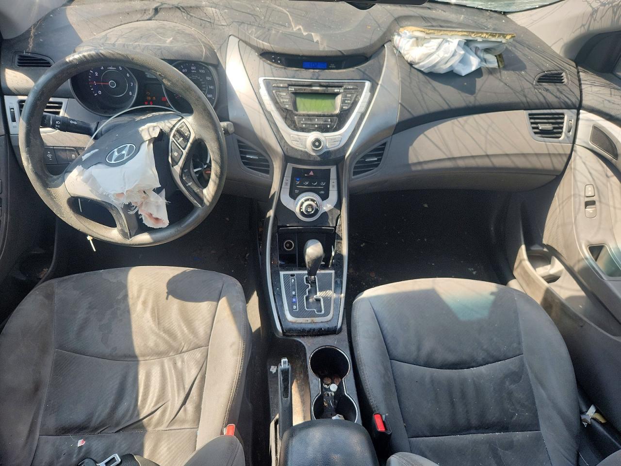 2012 Hyundai Elantra Gls Gray vin: 5NPDH4AE2CH137511