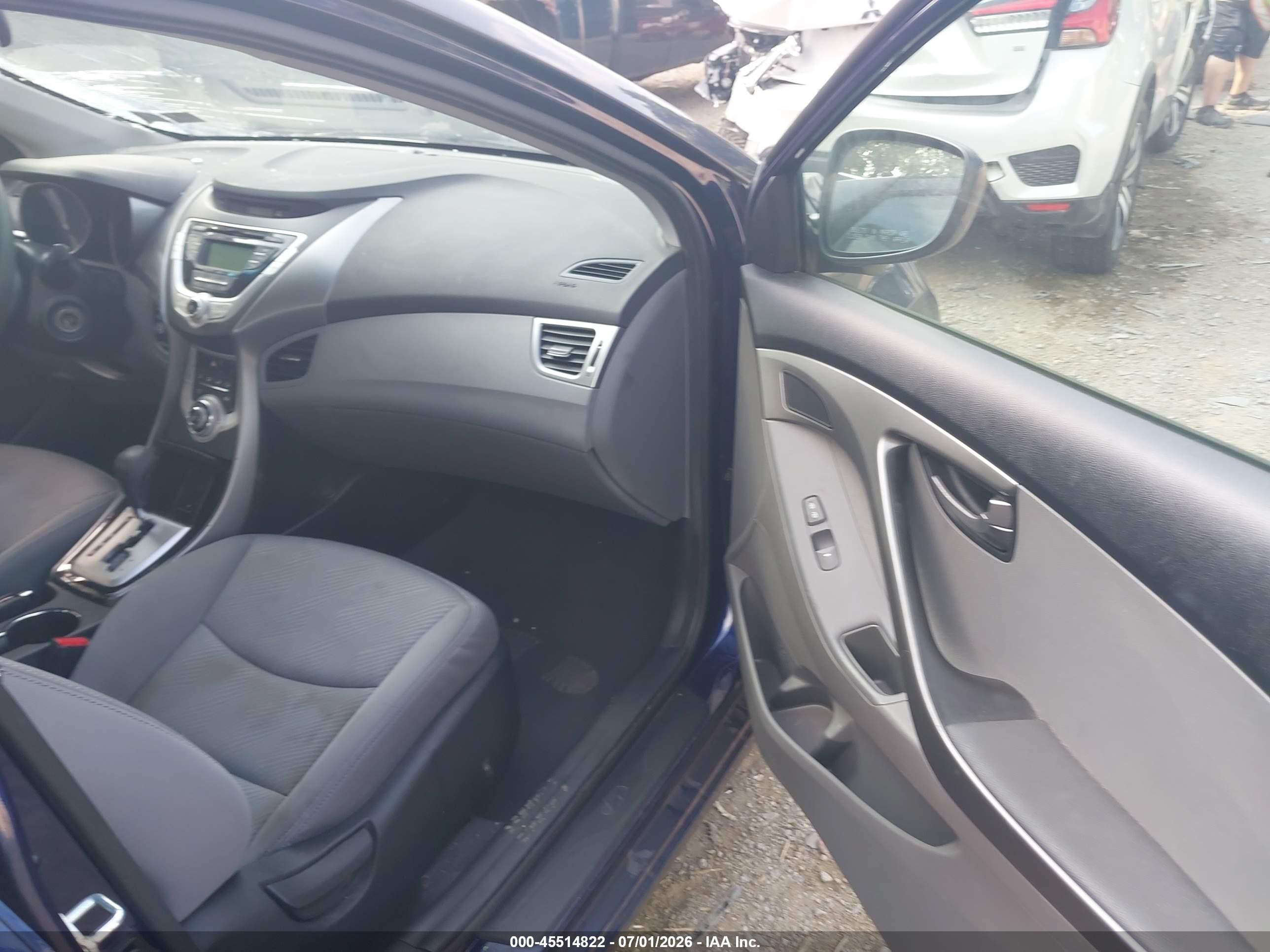 2012 Hyundai Elantra Gls Dark Blue vin: 5NPDH4AE2CH138898