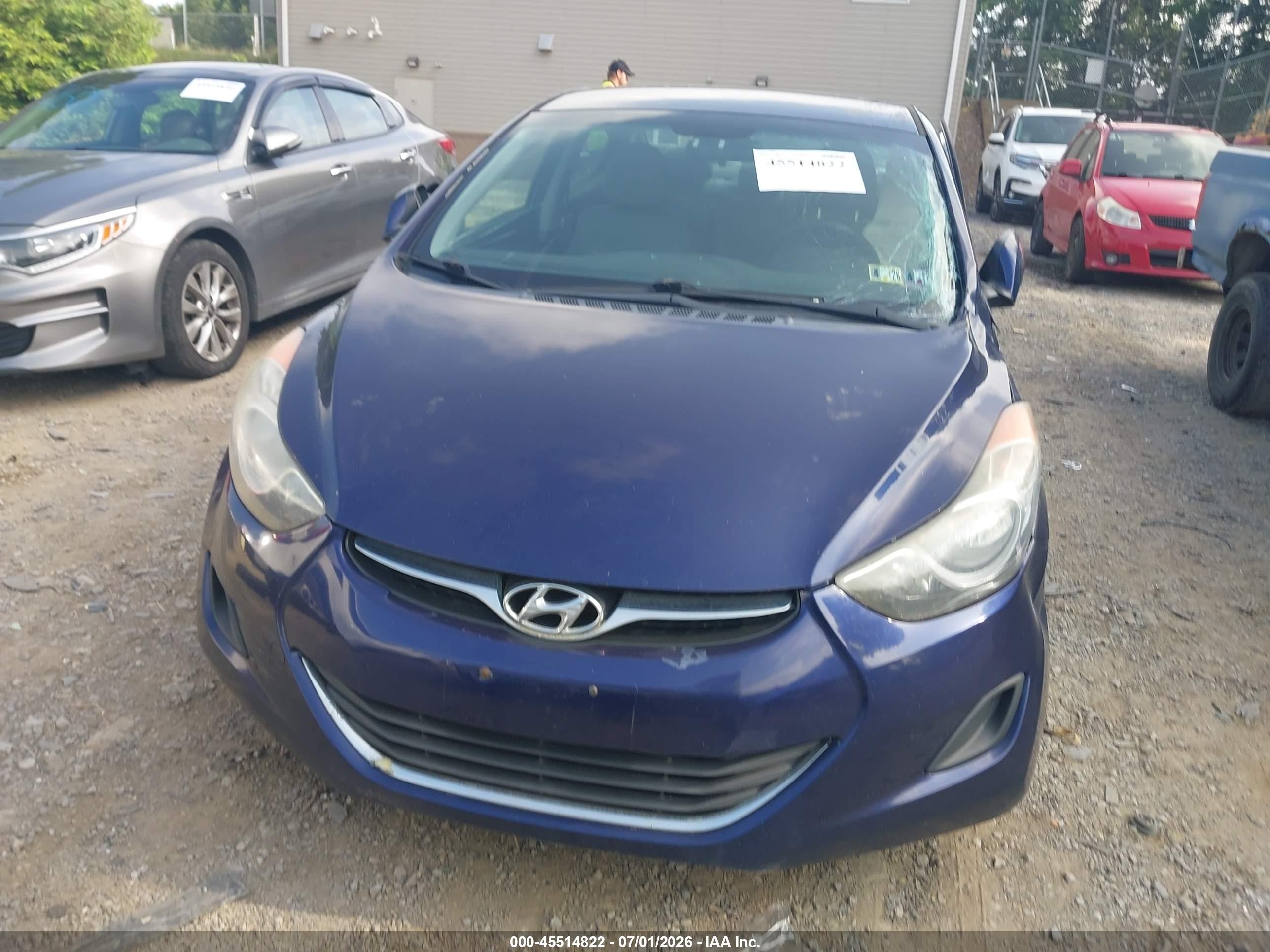 2012 Hyundai Elantra Gls Dark Blue vin: 5NPDH4AE2CH138898