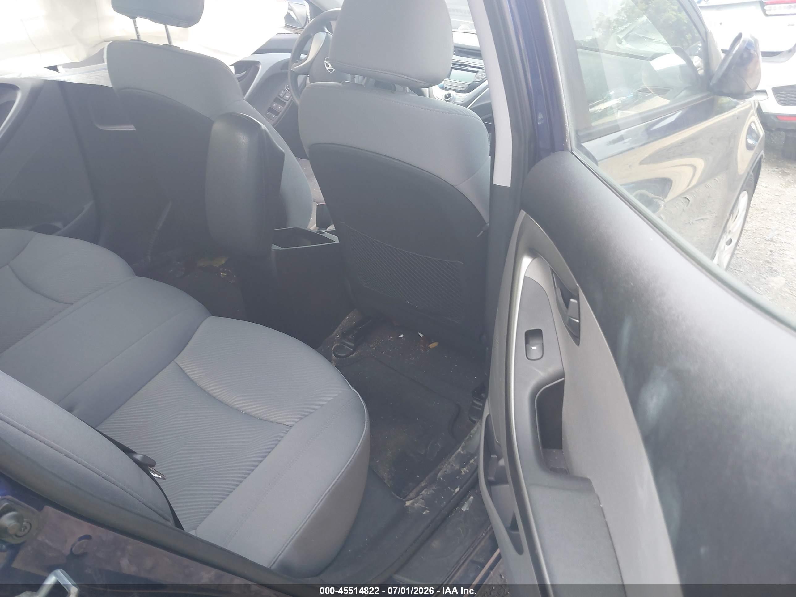 2012 Hyundai Elantra Gls Dark Blue vin: 5NPDH4AE2CH138898