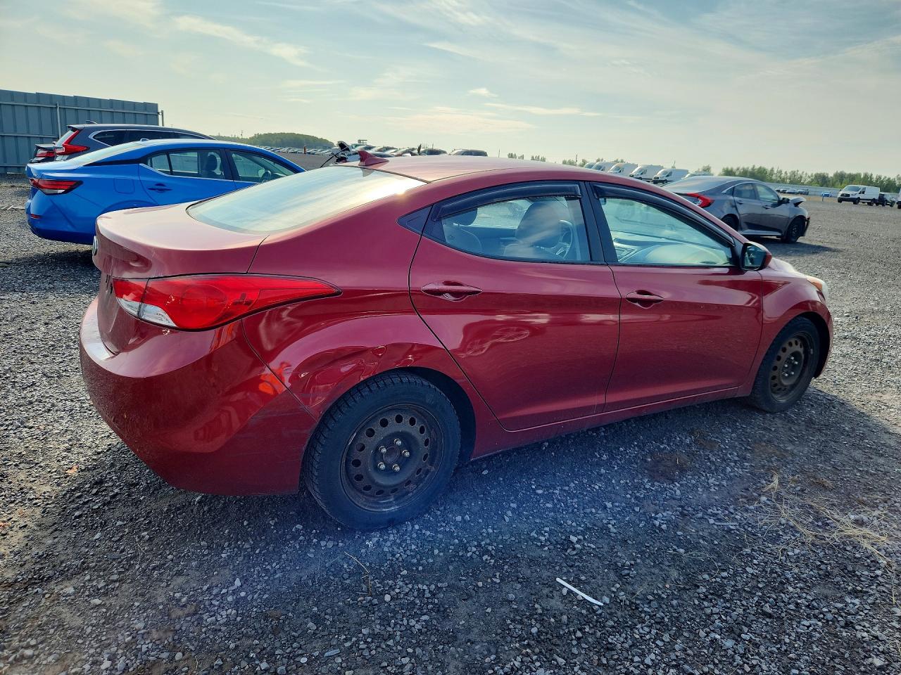 2012 Hyundai Elantra Gls Red vin: 5NPDH4AE2CH144572