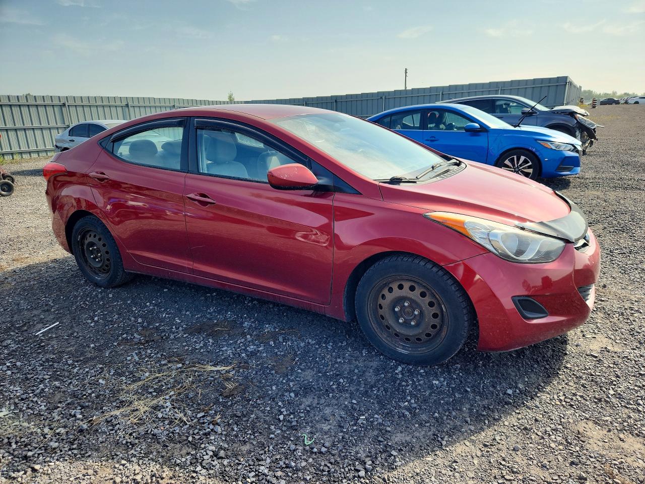 2012 Hyundai Elantra Gls Red vin: 5NPDH4AE2CH144572