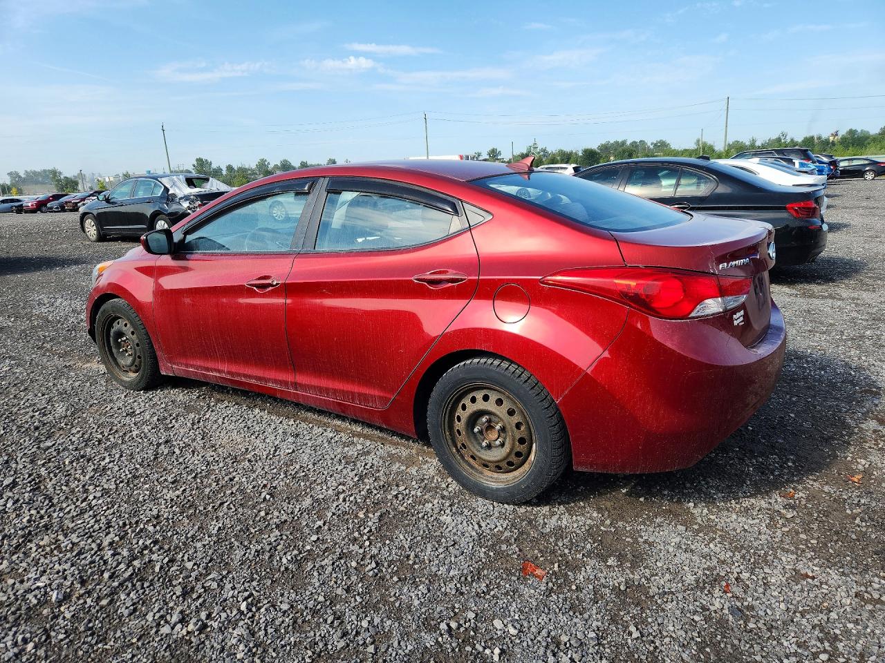 2012 Hyundai Elantra Gls Red vin: 5NPDH4AE2CH144572