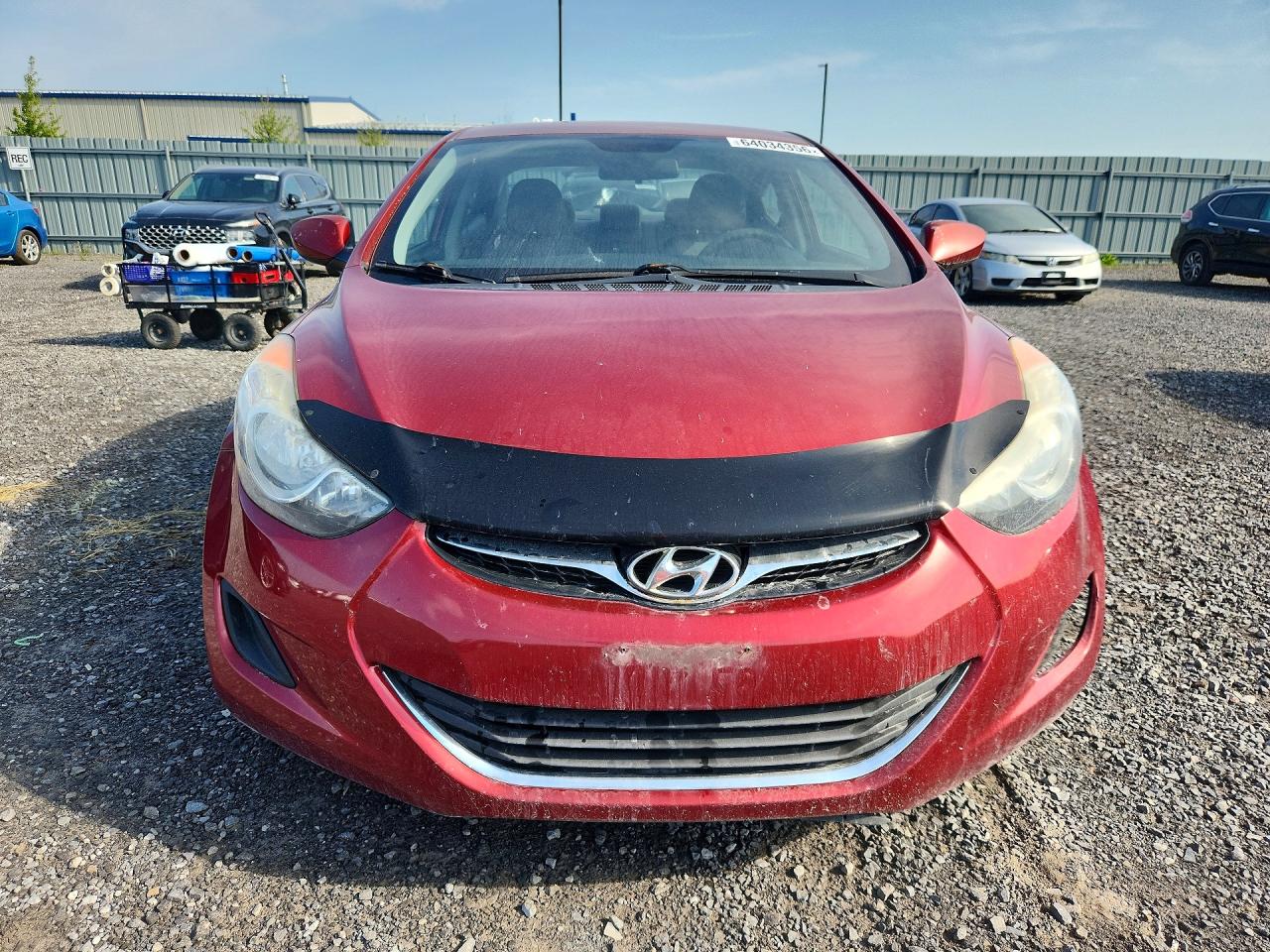 2012 Hyundai Elantra Gls Red vin: 5NPDH4AE2CH144572