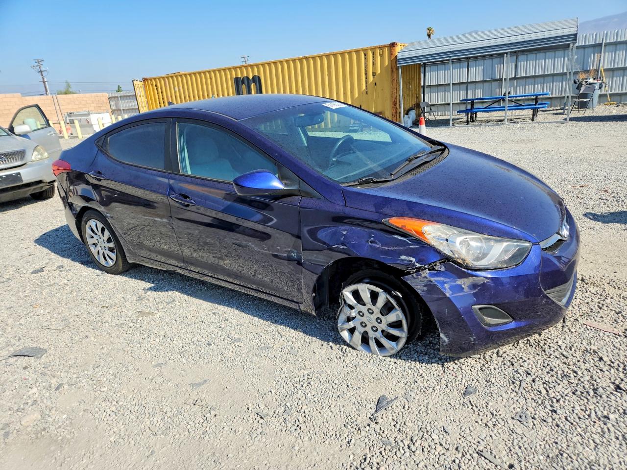 2012 Hyundai Elantra Gls Blue vin: 5NPDH4AE2CH145804