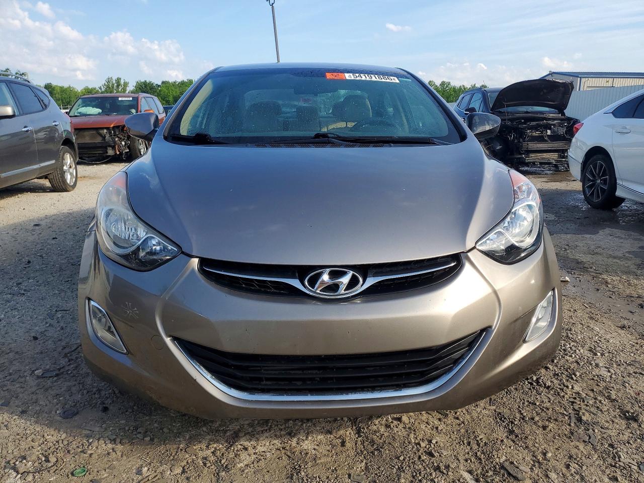 2012 Hyundai Elantra Gls Gray vin: 5NPDH4AE2CH146645
