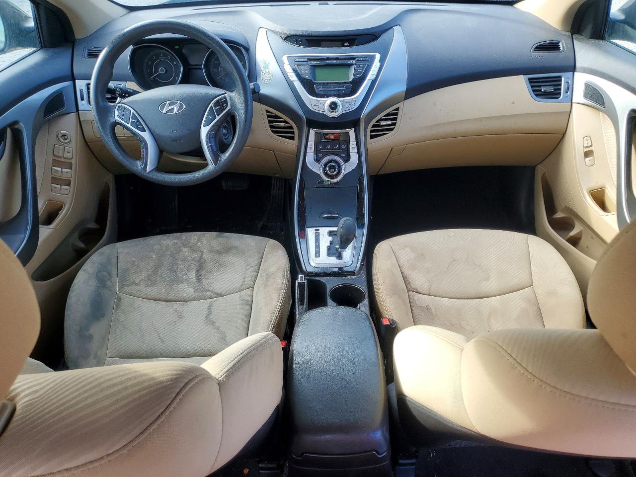 2012 Hyundai Elantra Gls Gray vin: 5NPDH4AE2CH146645