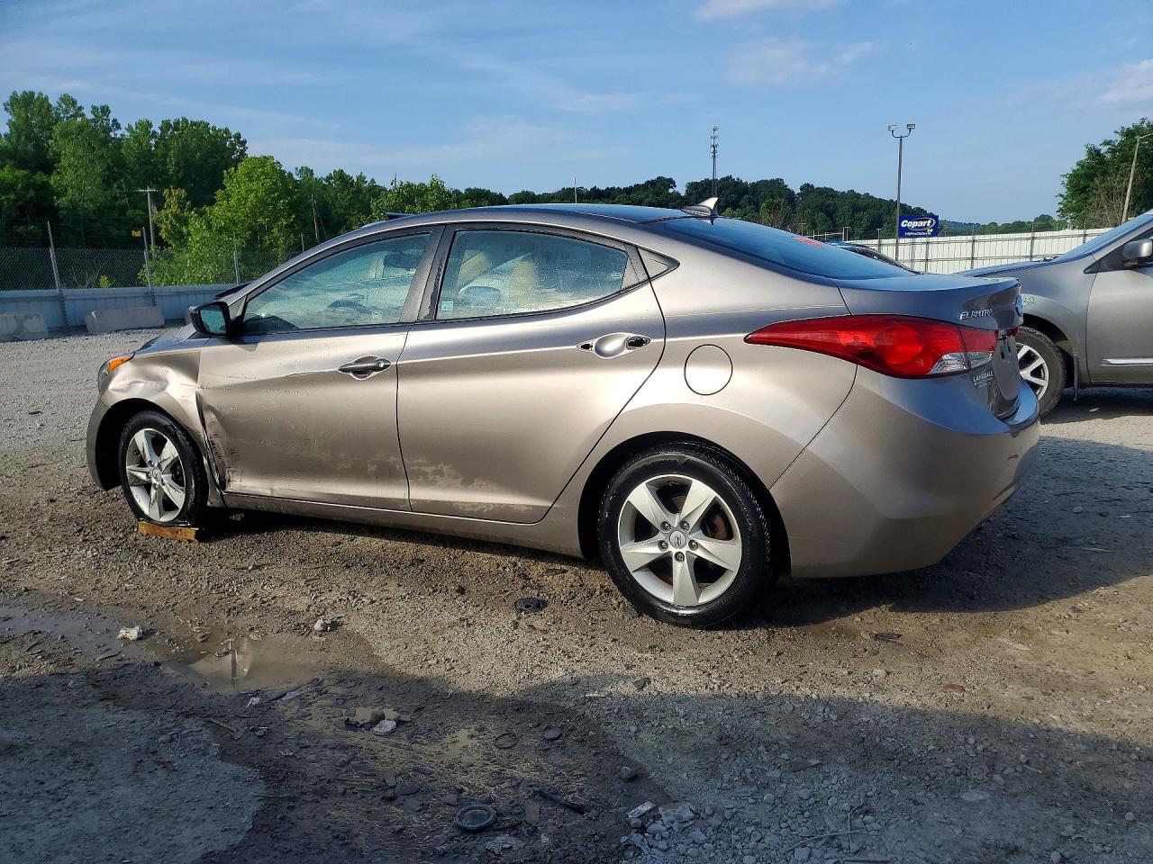 2012 Hyundai Elantra Gls Gray vin: 5NPDH4AE2CH146645