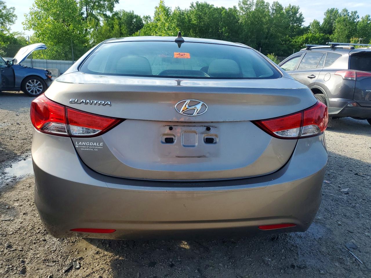 2012 Hyundai Elantra Gls Gray vin: 5NPDH4AE2CH146645