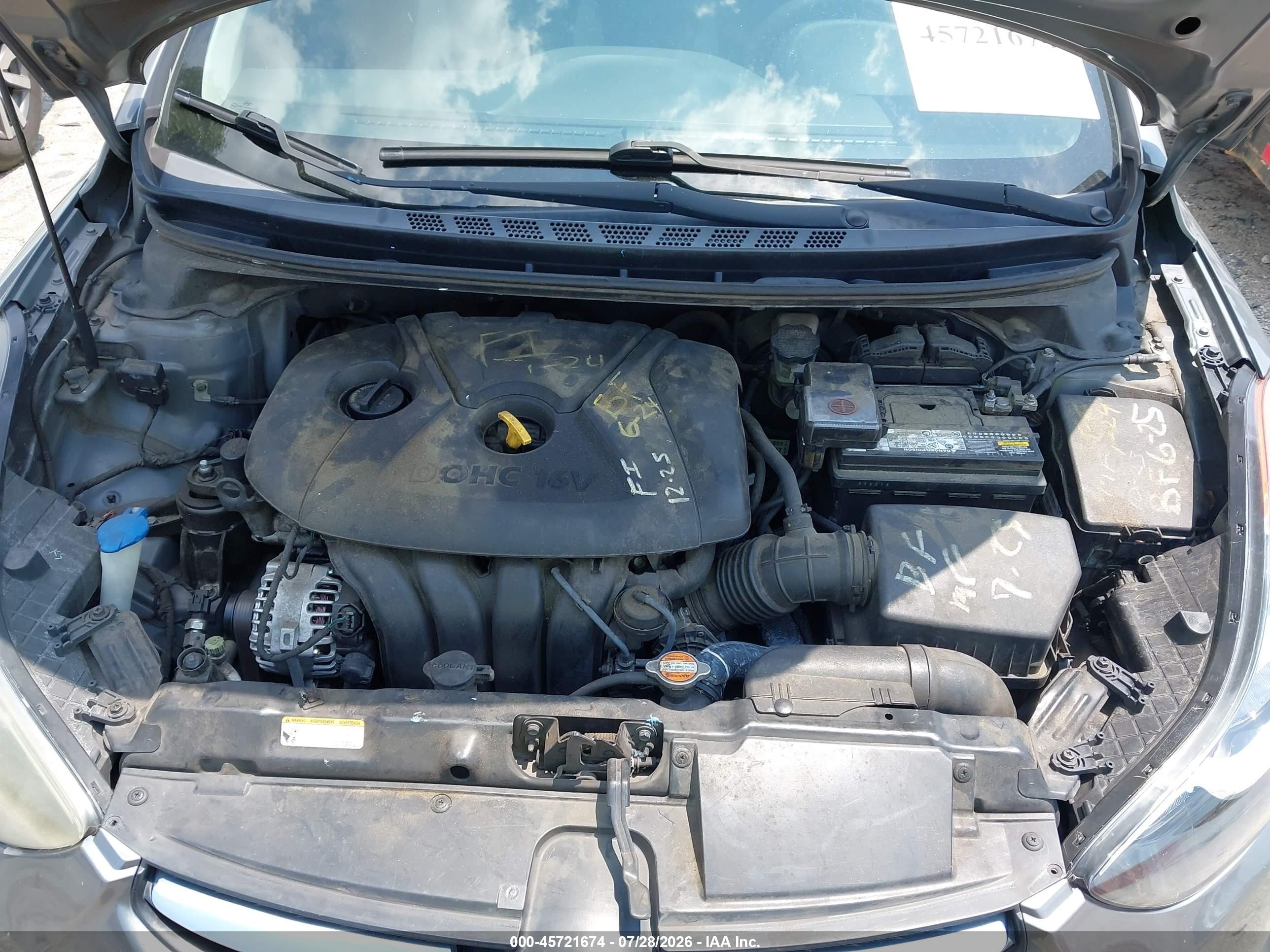 2012 Hyundai Elantra Gls Gray vin: 5NPDH4AE2CH150274