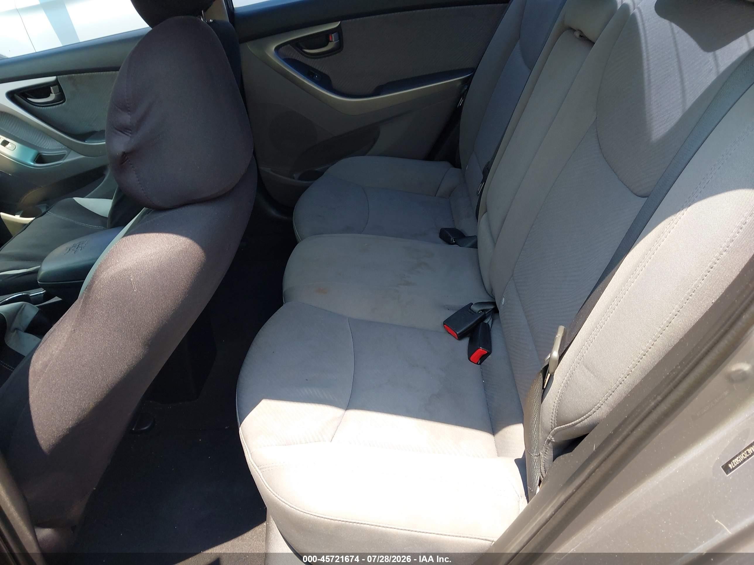 2012 Hyundai Elantra Gls Gray vin: 5NPDH4AE2CH150274